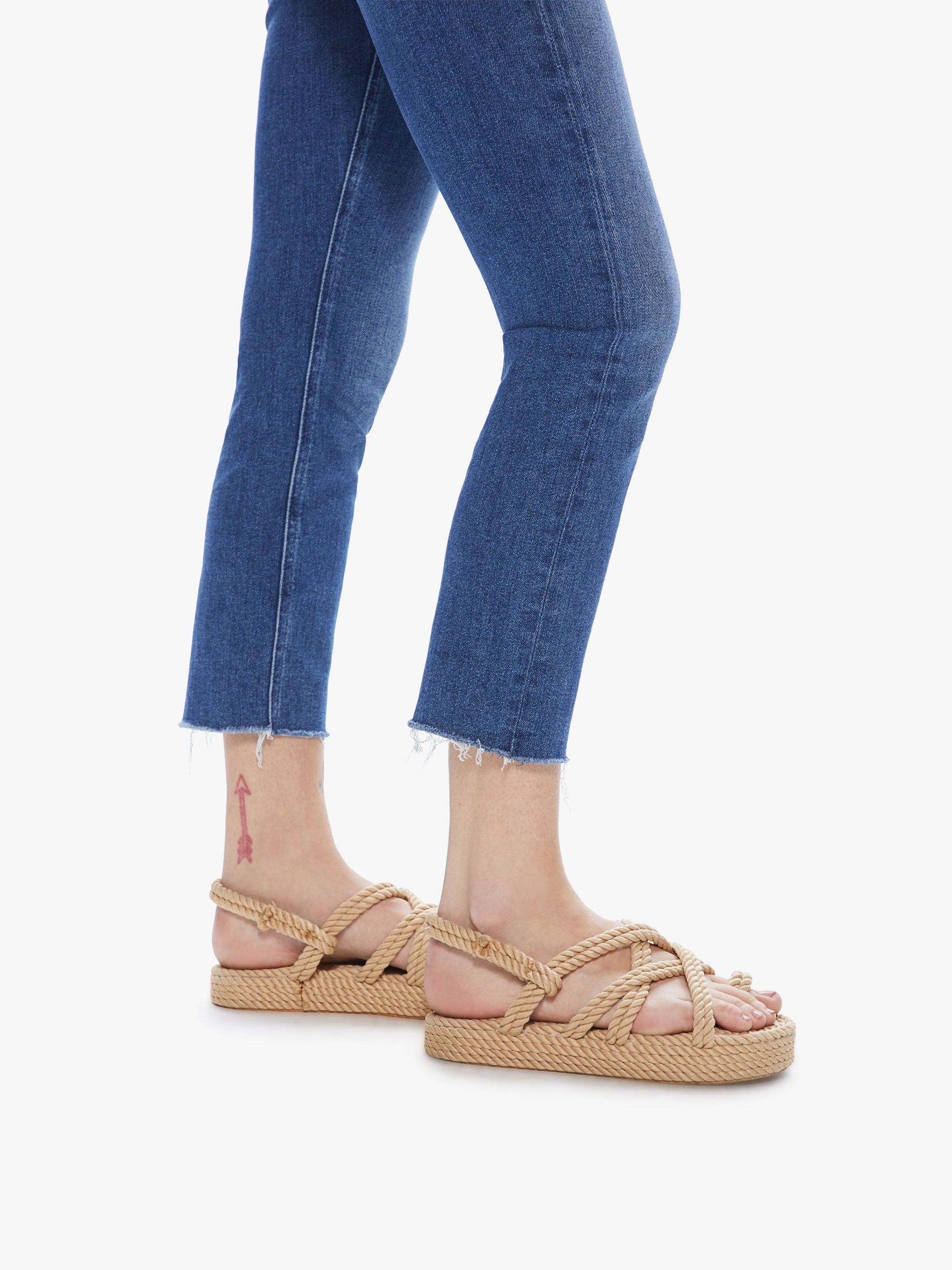 The Mid Rise Dazzler Crop Fray - We're All In This Together sold by MOTHER product image thumbnail 5