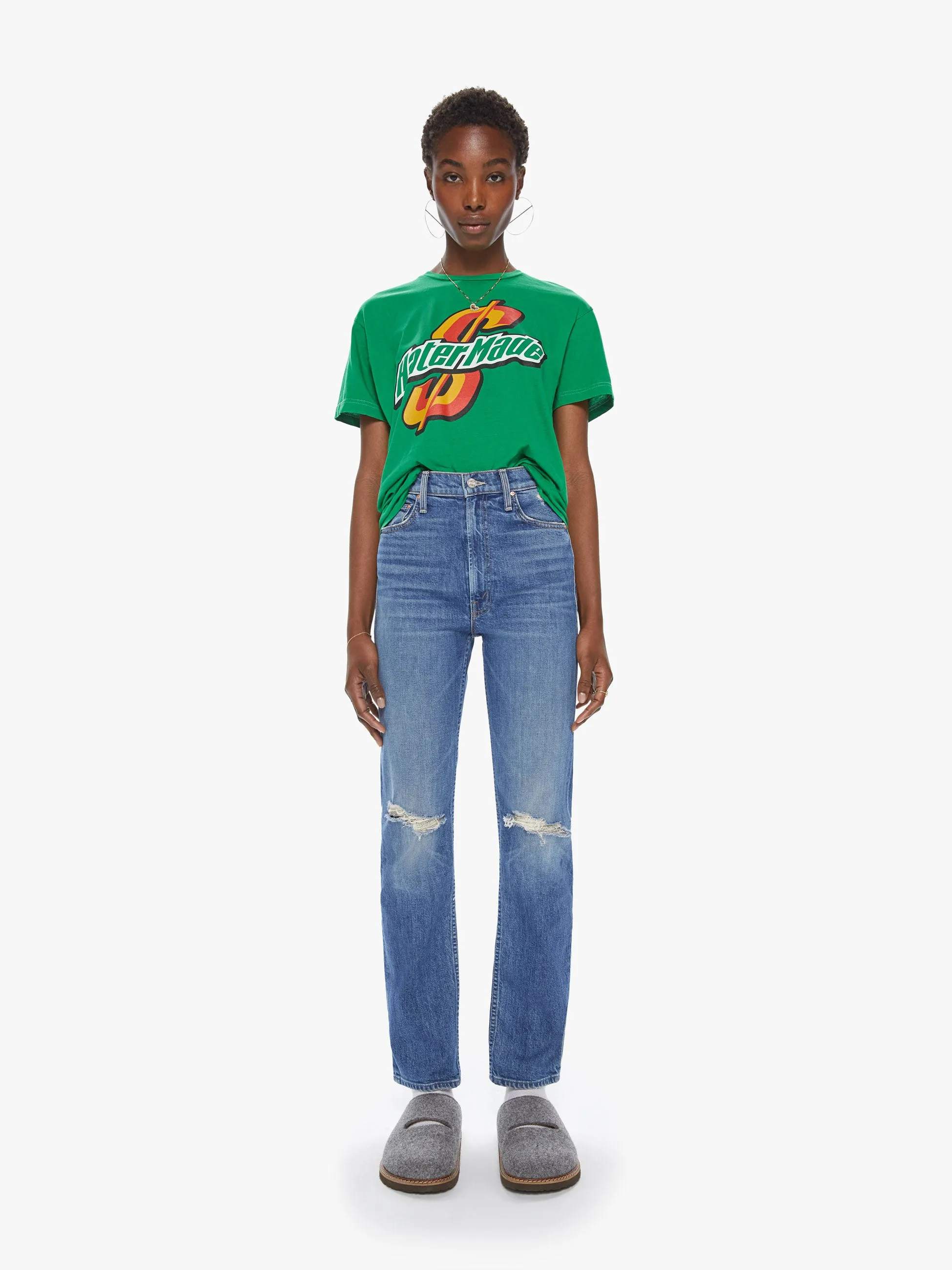 Cloney Hatermade Tee - Green sold by MOTHER product image thumbnail 3