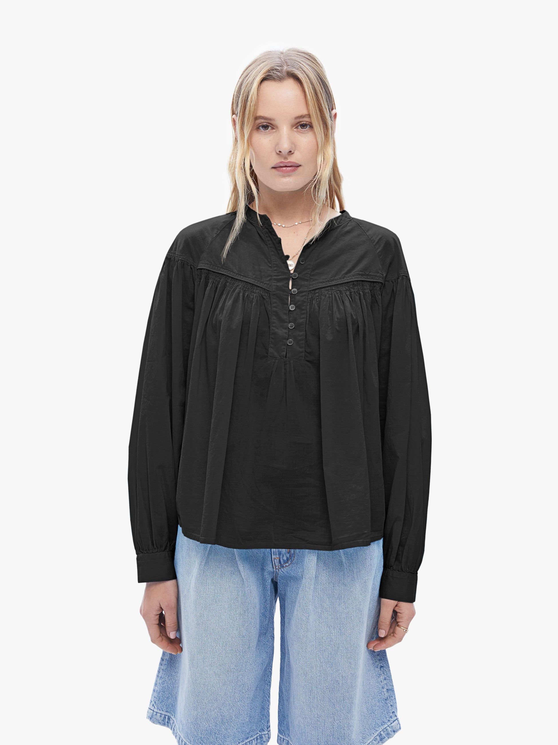 XiRENA Delilah Top - Black sold by MOTHER