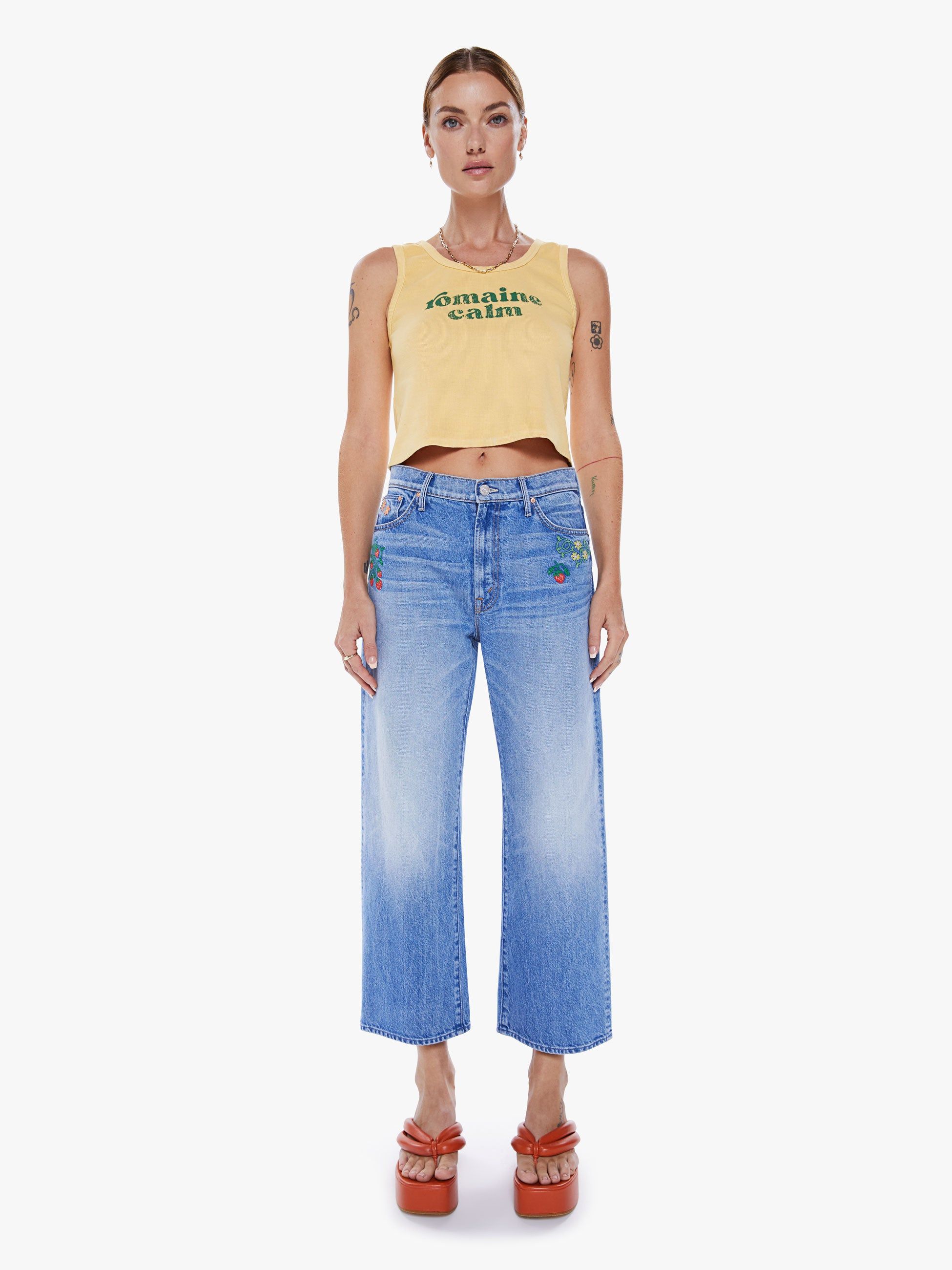 The Yippie Tank - Romaine Calm sold by MOTHER product image thumbnail 5