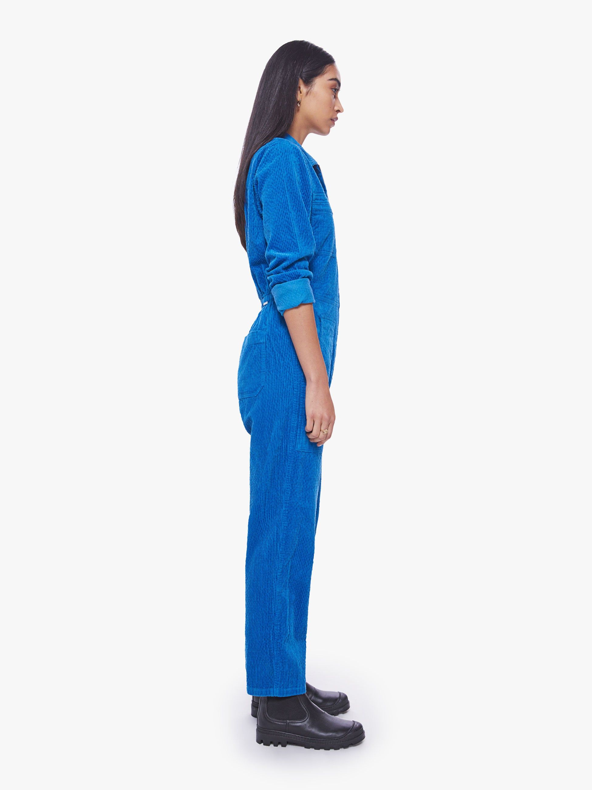 The Specialist Jumpsuit Ankle - Sky Diver sold by MOTHER product image thumbnail 3