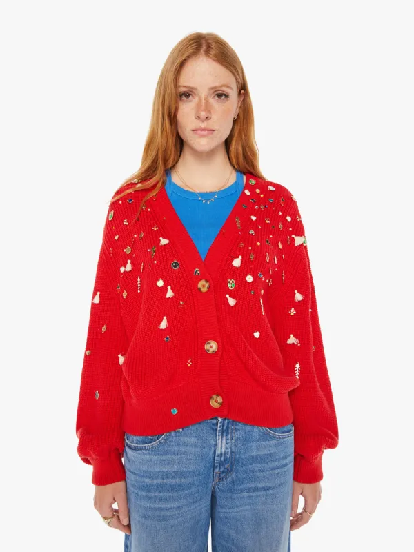 The Bell Sleeve Crop Cardigan - Full Of Charm sold by MOTHER