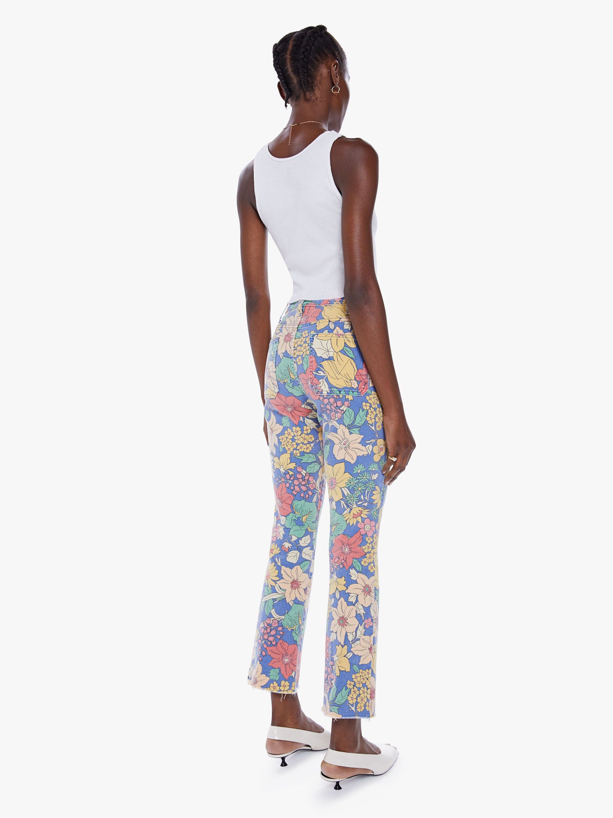 The Hustler Patch Pocket Ankle - Fresh Blooms sold by MOTHER product image thumbnail 4