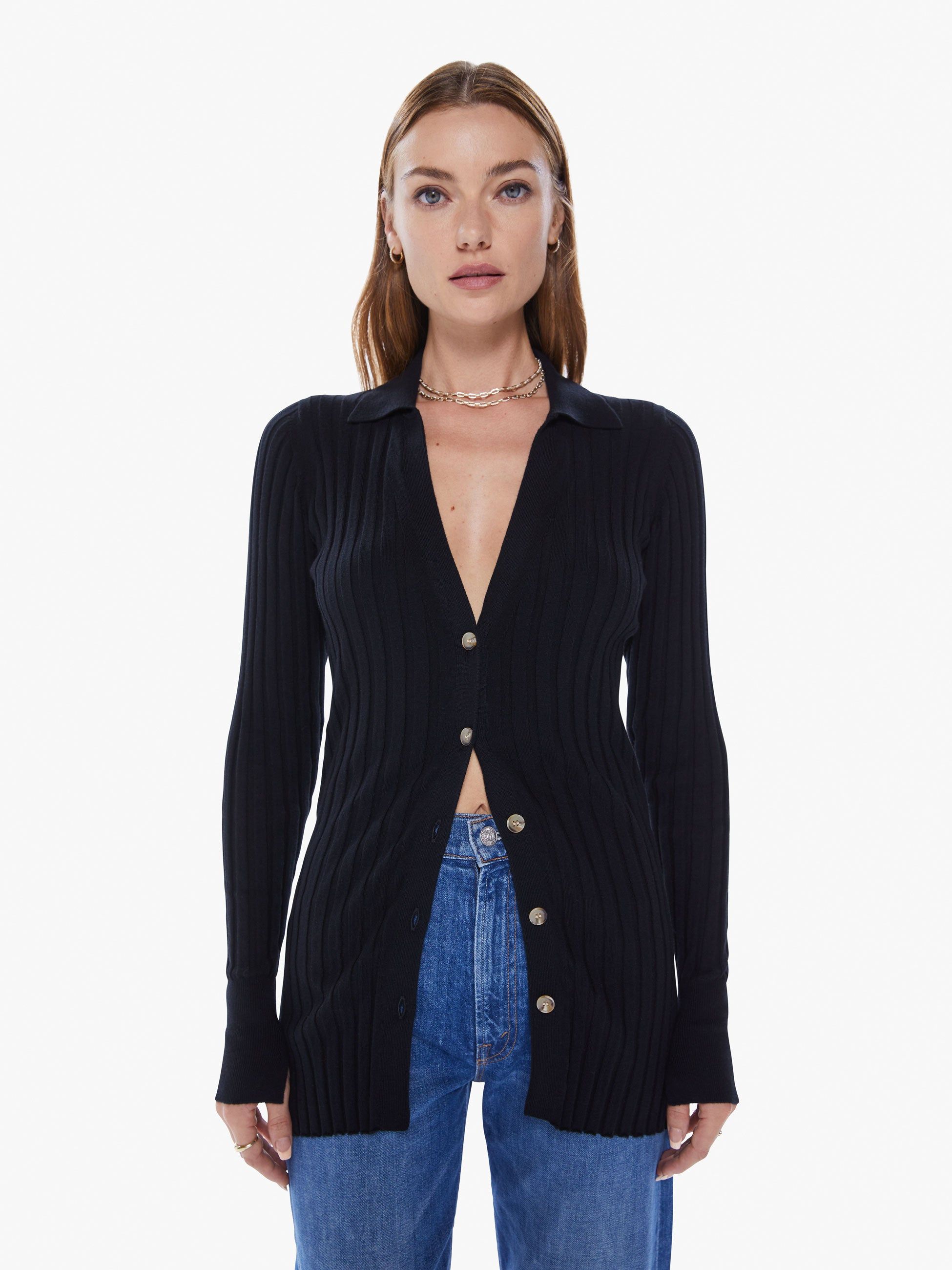 Maria Cher Ziva Cardigan - Black sold by MOTHER
