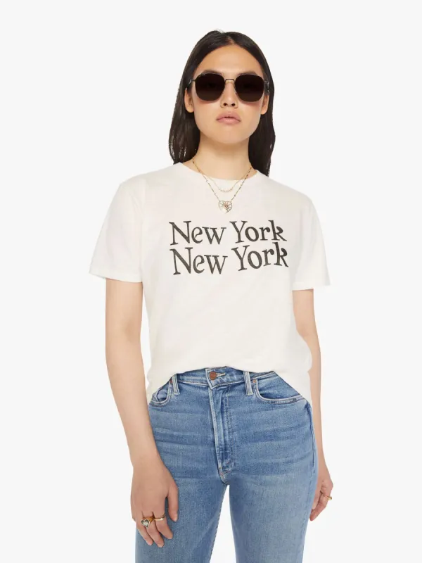 Velva Sheen New York New York Tee - White sold by MOTHER