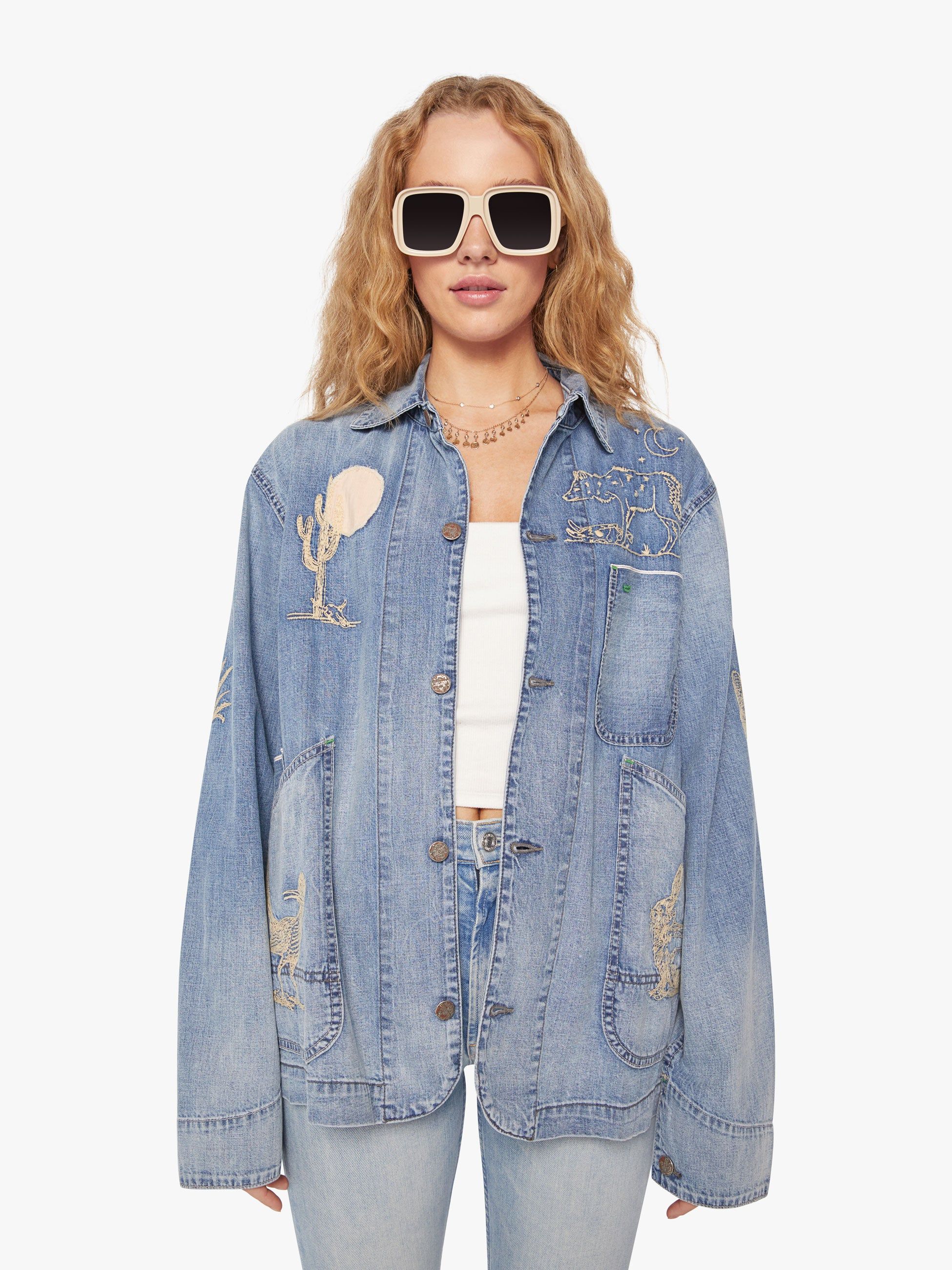 Dr. Collectors Universal Chore Jacket - Embroidery Joshua Tree sold by MOTHER