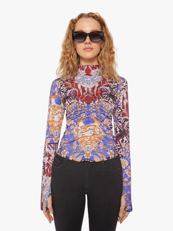 Maria Cher Nuncia Turtle Neck - Mendoza Blue Cobalt made by MOTHER