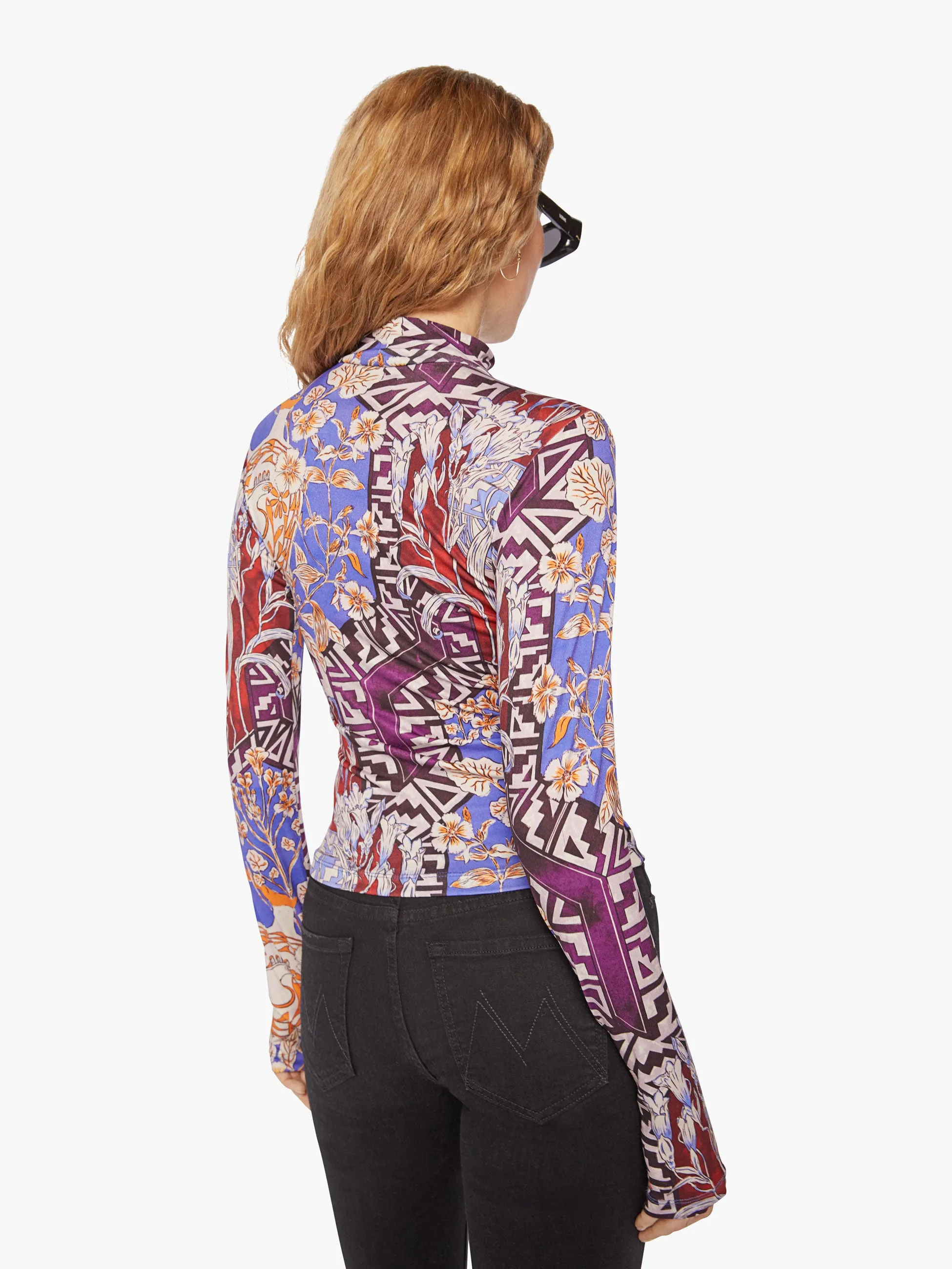 Maria Cher Nuncia Turtle Neck - Mendoza Blue Cobalt sold by MOTHER product image thumbnail 4