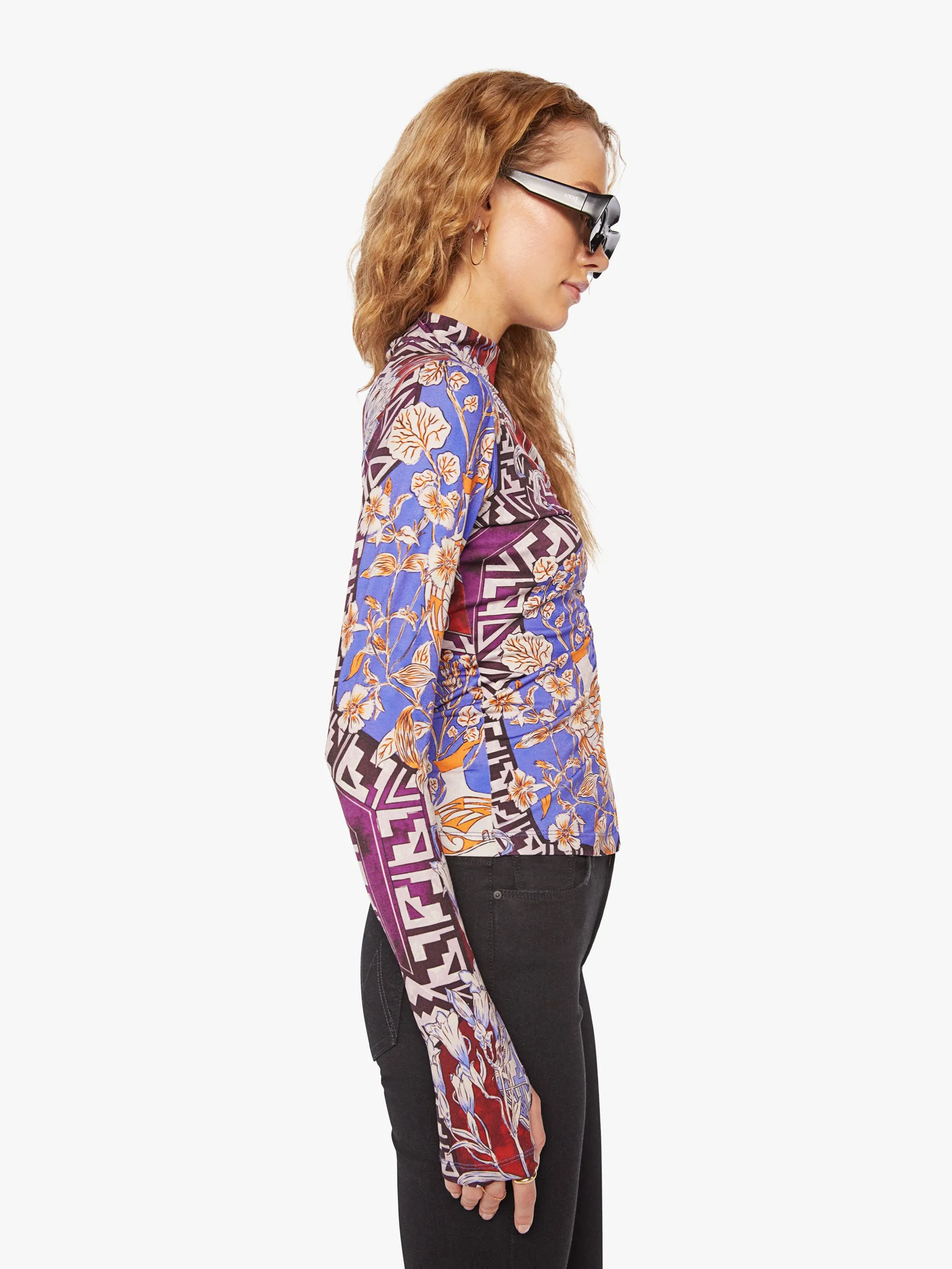 Maria Cher Nuncia Turtle Neck - Mendoza Blue Cobalt sold by MOTHER product image thumbnail 3