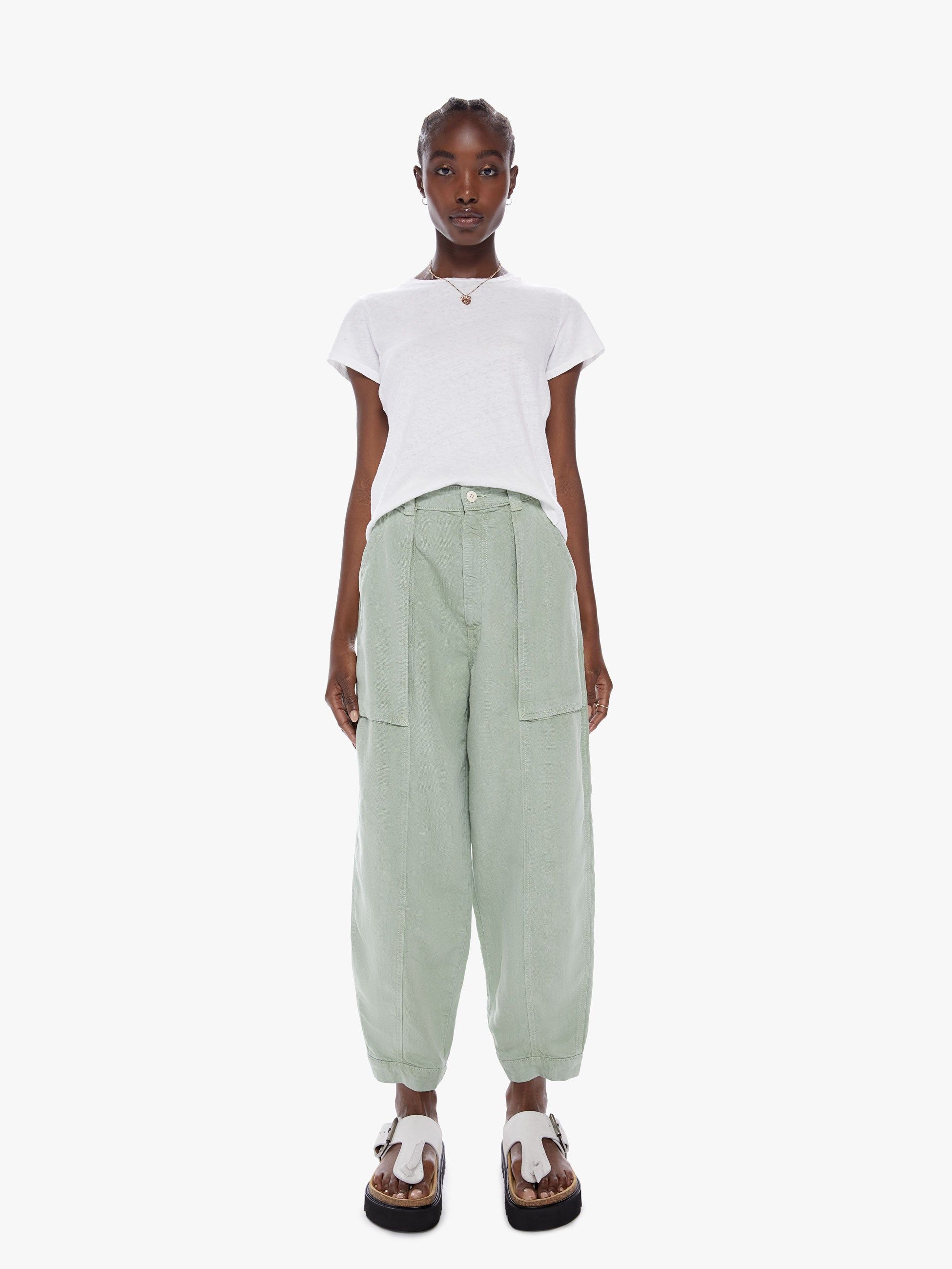 The Patch Pocket Chute Flood - Cameo Green sold by MOTHER