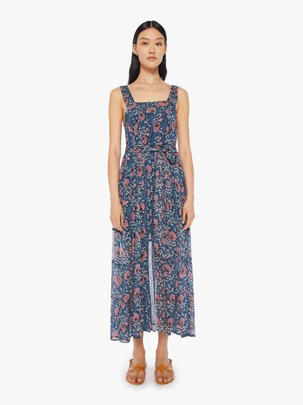 Natalie Martin Jasmine Dress - Vintage Flowers Indigo sold by MOTHER
