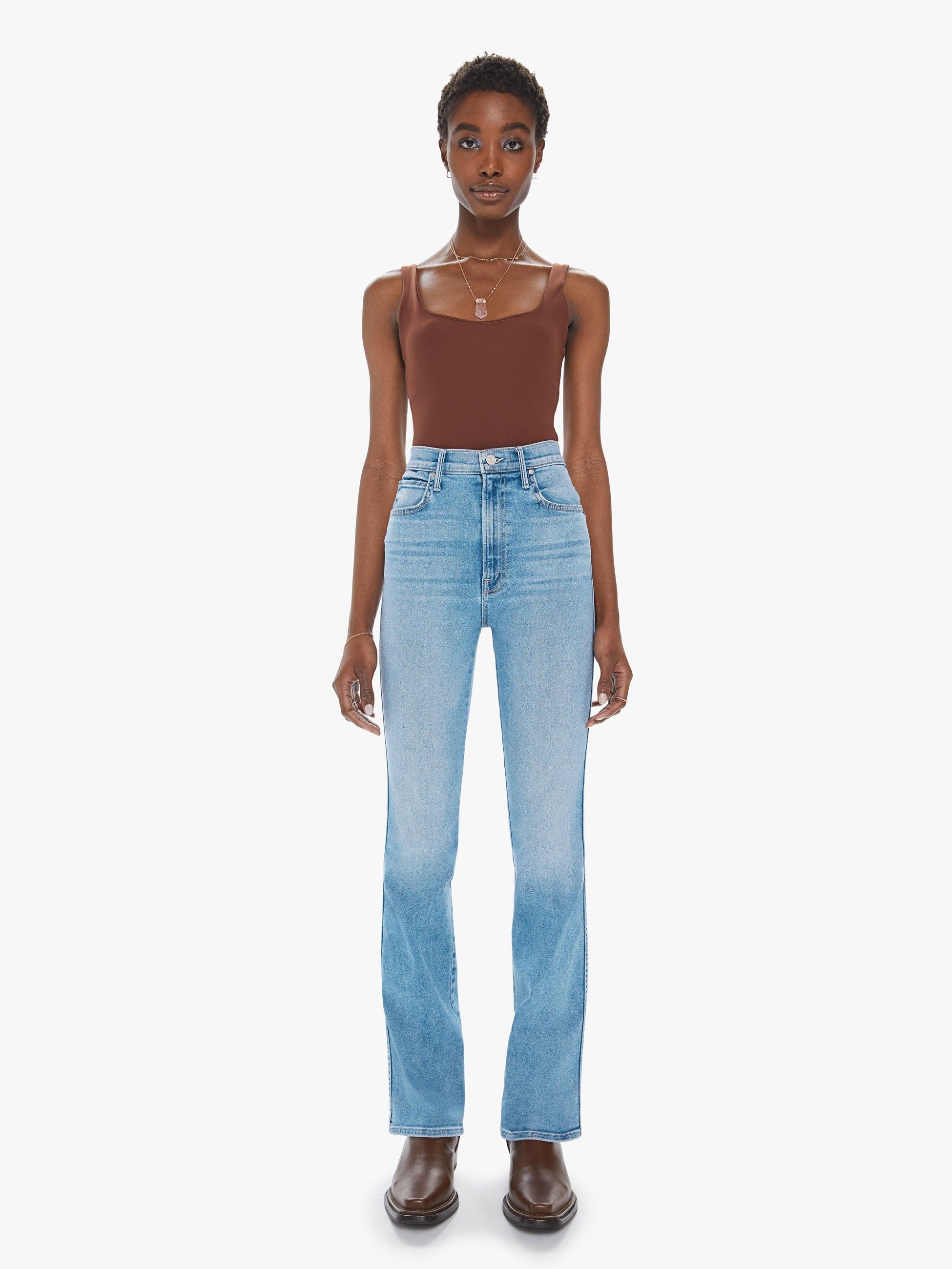 High Waisted Smokin' Double Heel - County Line sold by MOTHER product image thumbnail 2