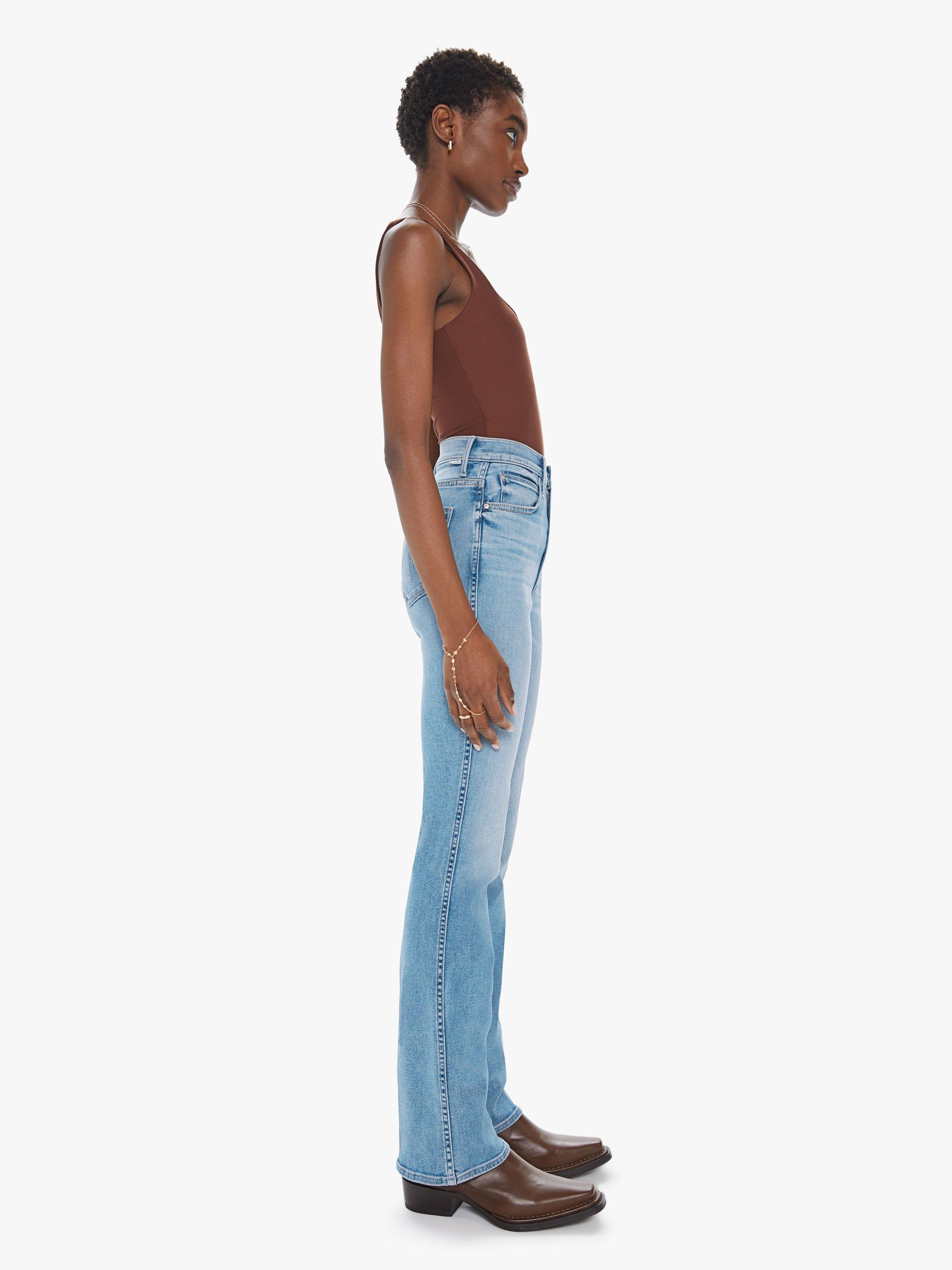 High Waisted Smokin' Double Heel - County Line sold by MOTHER product image thumbnail 4