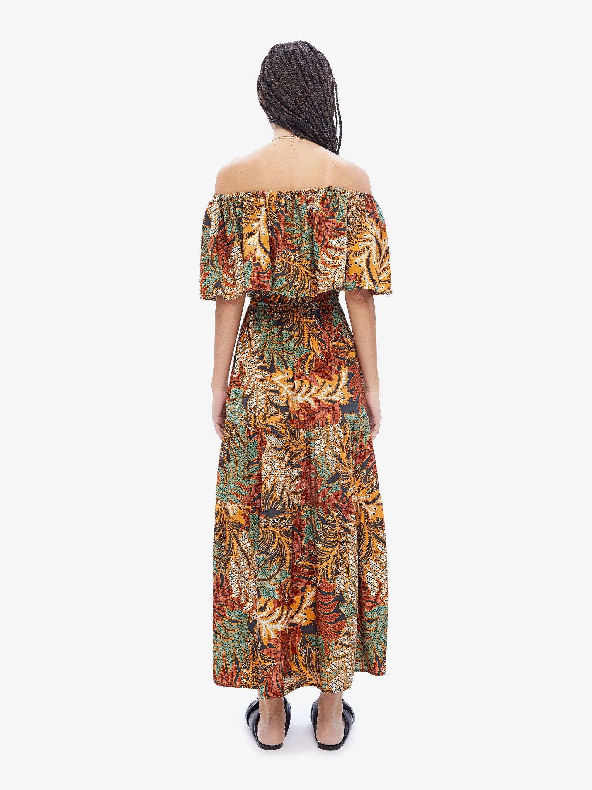 Natalie Martin Naomi Dress - Jungle Print Moss sold by MOTHER product image thumbnail 4