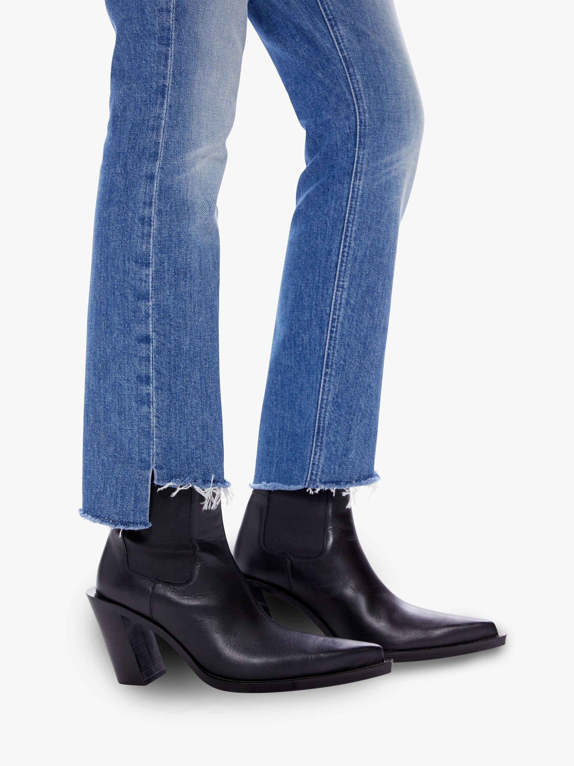 The Mid Rise Dazzler Ankle Step Fray - Something To Remember sold by MOTHER product image thumbnail 5