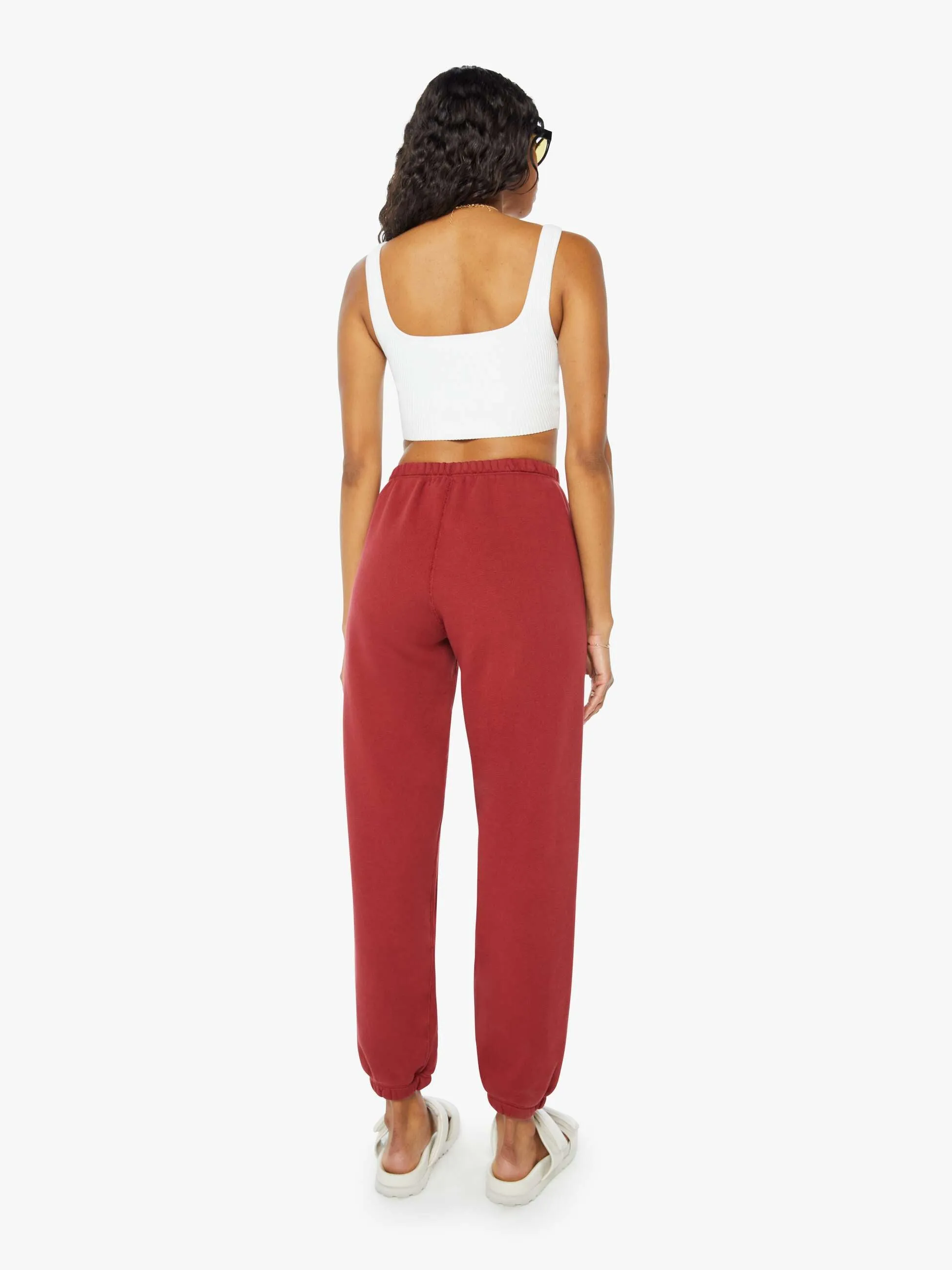 SPRWMN Heart Logo Sweatpants - Crimson sold by MOTHER product image thumbnail 4