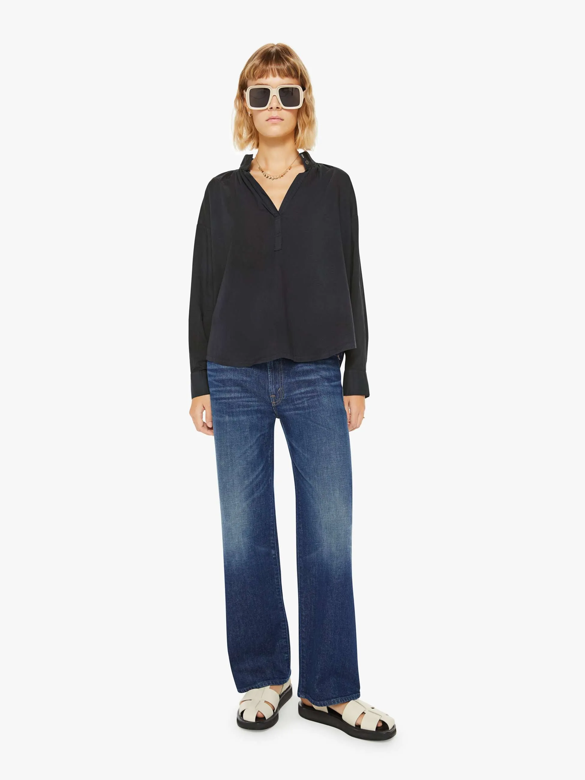 XiRENA Corey Top - Black sold by MOTHER product image thumbnail 4