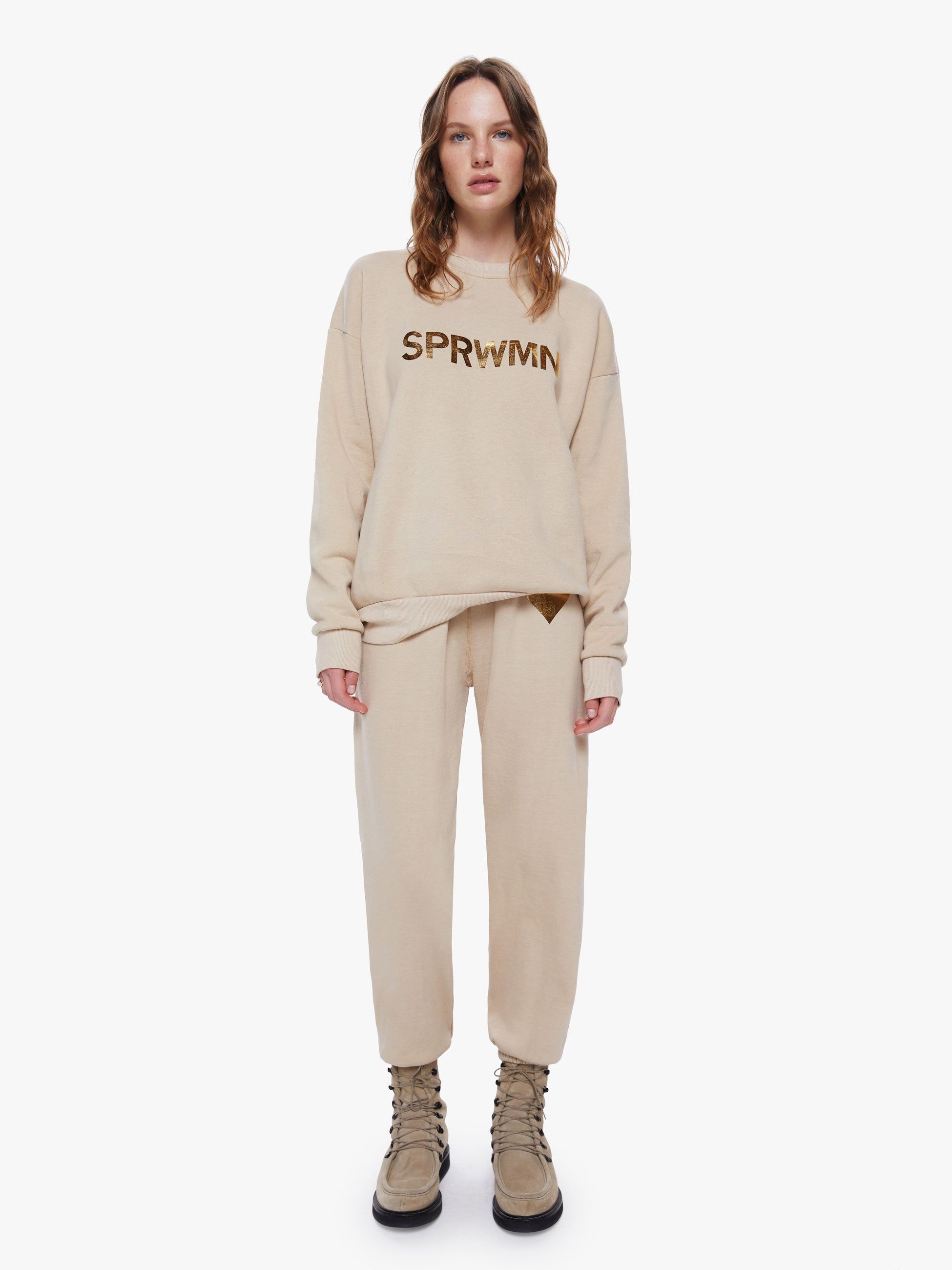 SPRWMN Big Logo Sweatshirt - Oat sold by MOTHER product image thumbnail 5