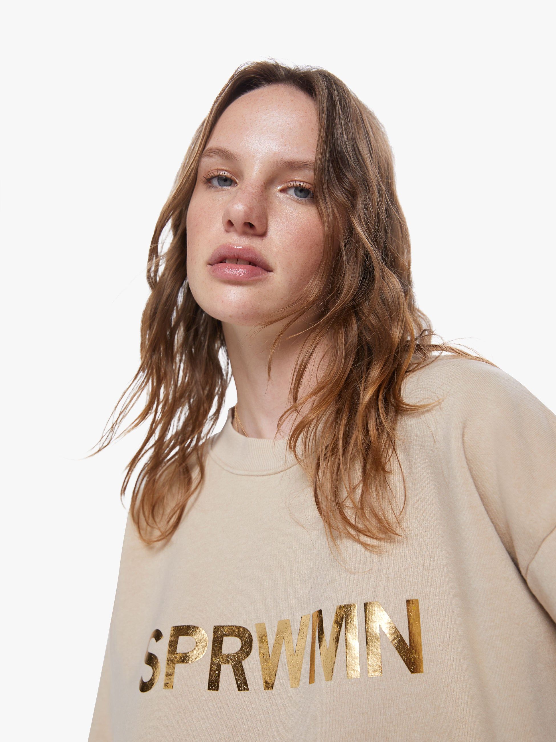 SPRWMN Big Logo Sweatshirt - Oat sold by MOTHER product image thumbnail 6
