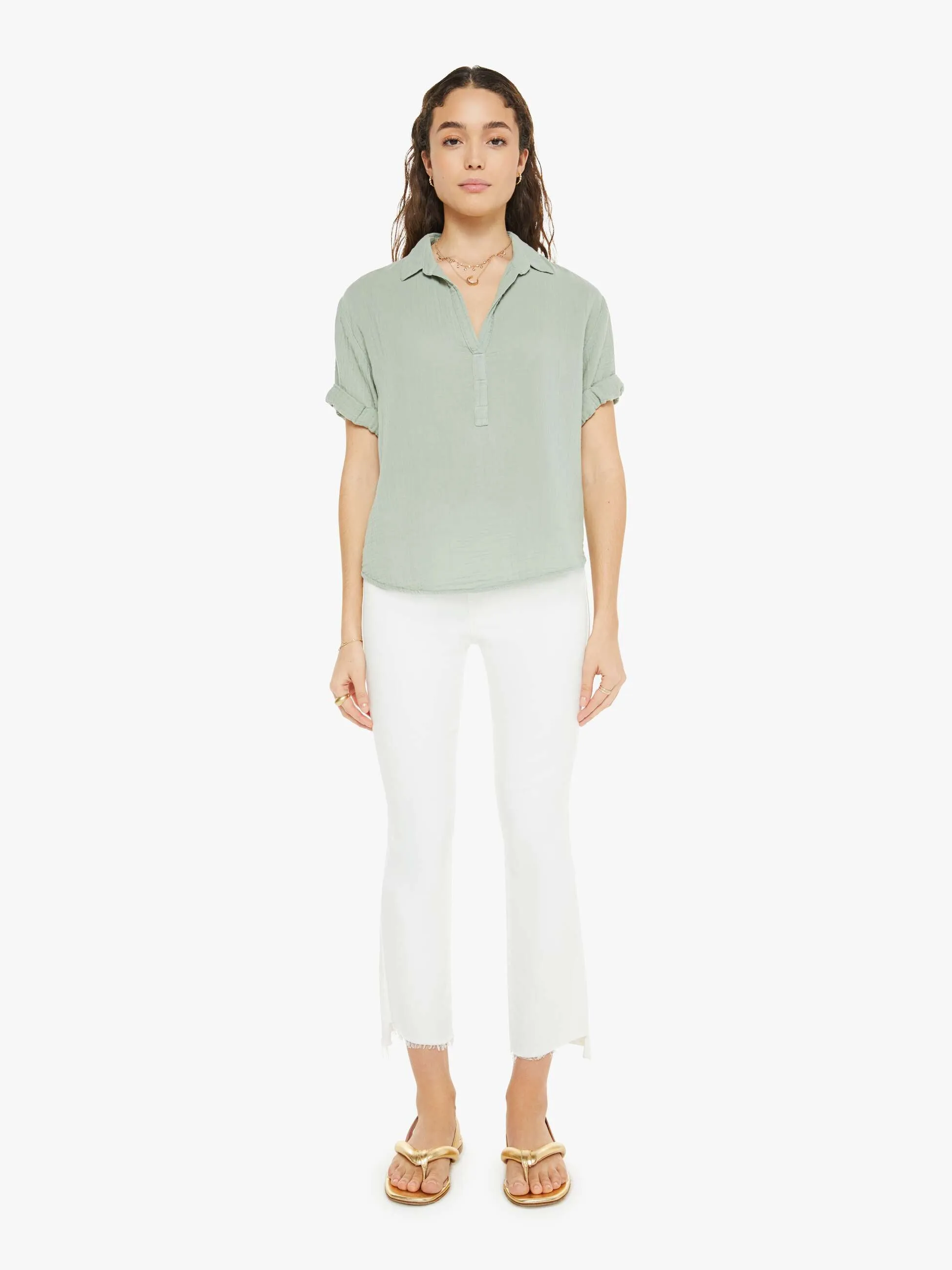 XiRENA Cruz Top - Aqua Grey sold by MOTHER product image thumbnail 5