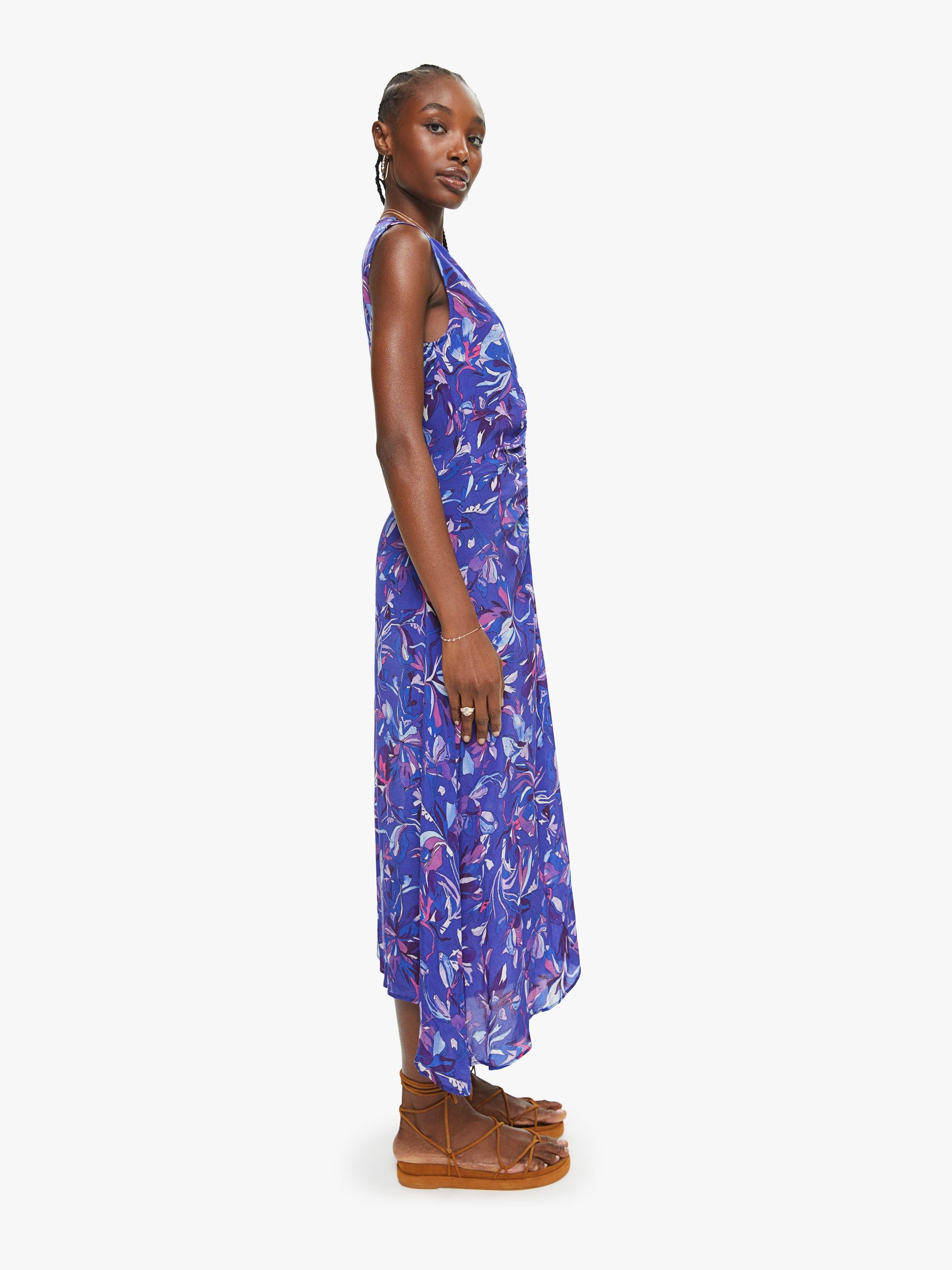 Maria Cher Tora Midi Dress - Carhue Blue sold by MOTHER product image thumbnail 3
