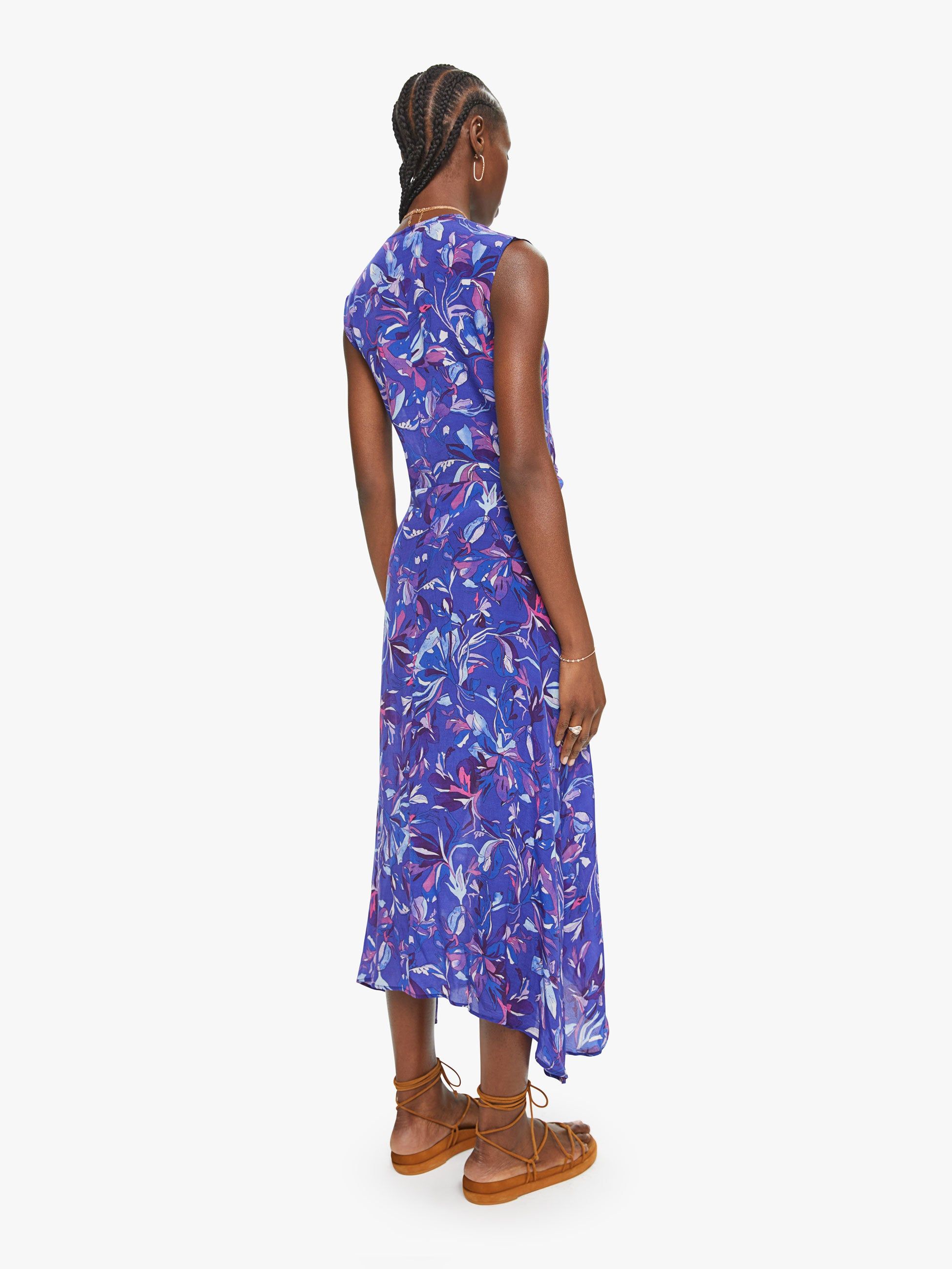 Maria Cher Tora Midi Dress - Carhue Blue sold by MOTHER product image thumbnail 4