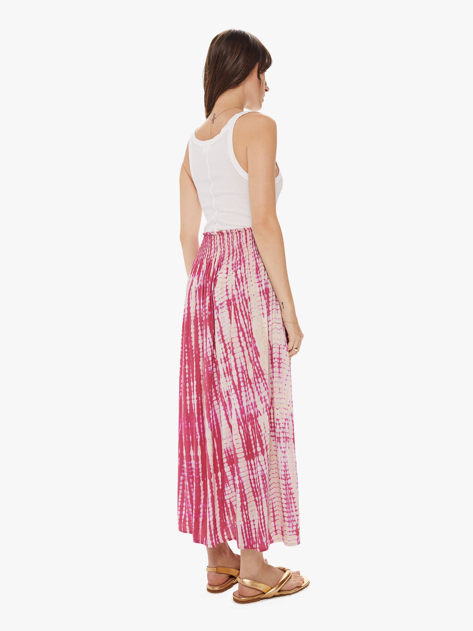 Natalie Martin Bella Skirt - Tie Dye Pink sold by MOTHER product image thumbnail 4