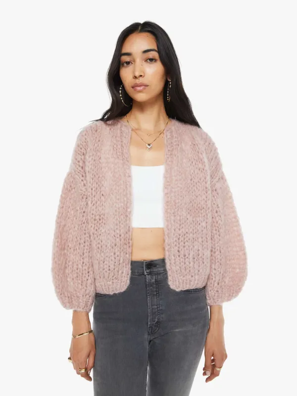 Maiami Mohair Bomber Cardigan - Antique Pink sold by MOTHER