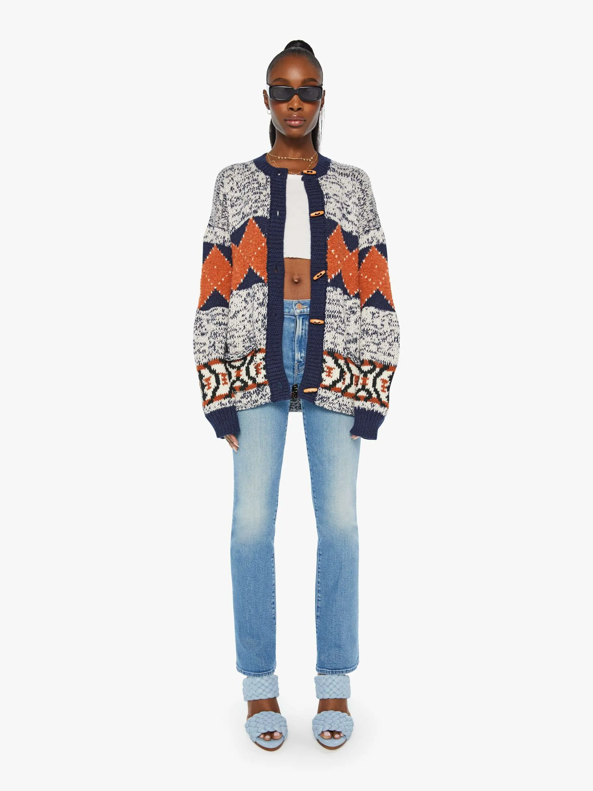 The Long Drop Cardigan - One Tile At A Time sold by MOTHER product image thumbnail 5