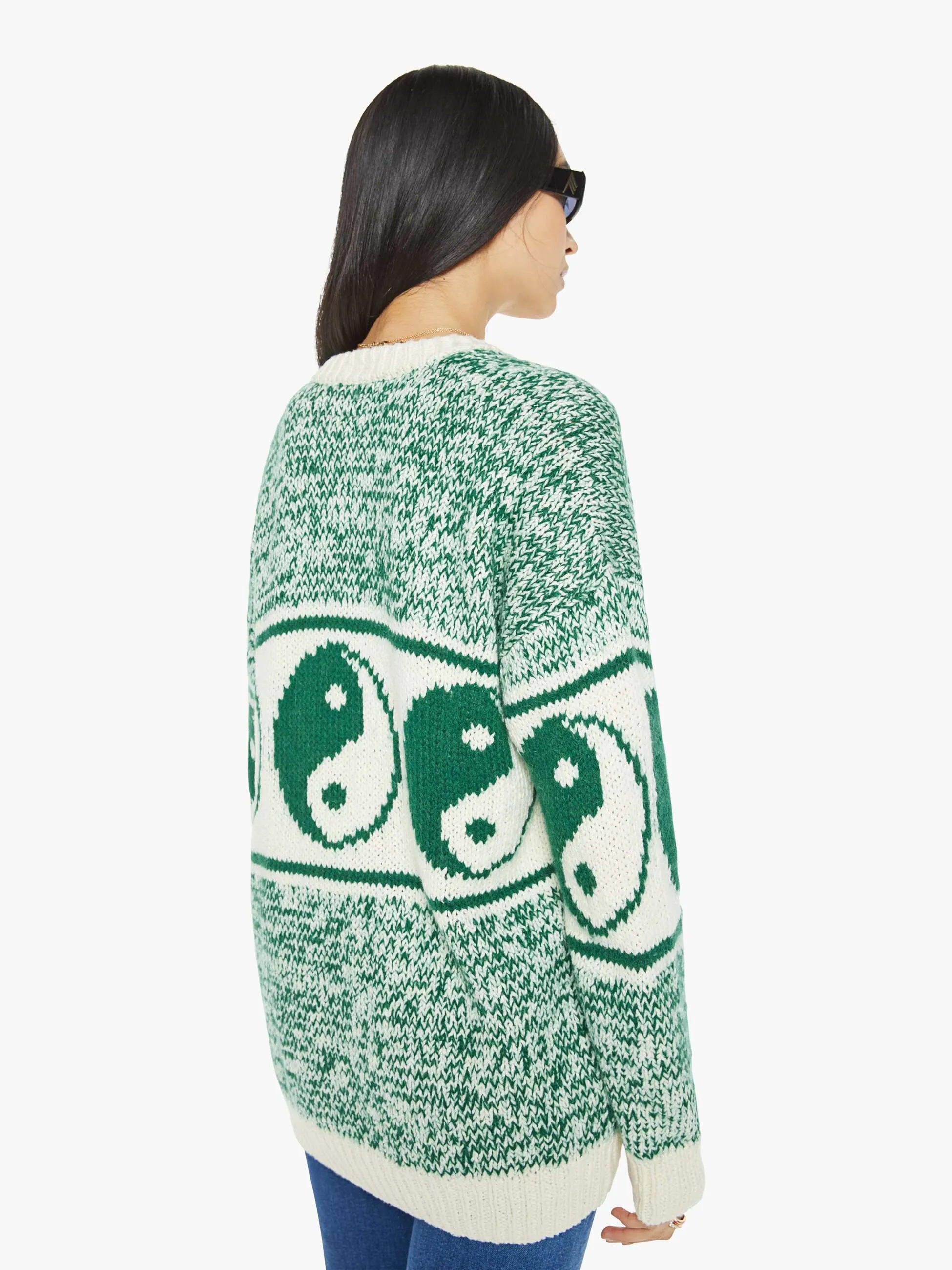 The Long Drop Cardigan - Forest And Cream sold by MOTHER product image thumbnail 4
