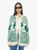 The Long Drop Cardigan - Forest And Cream sold by MOTHER