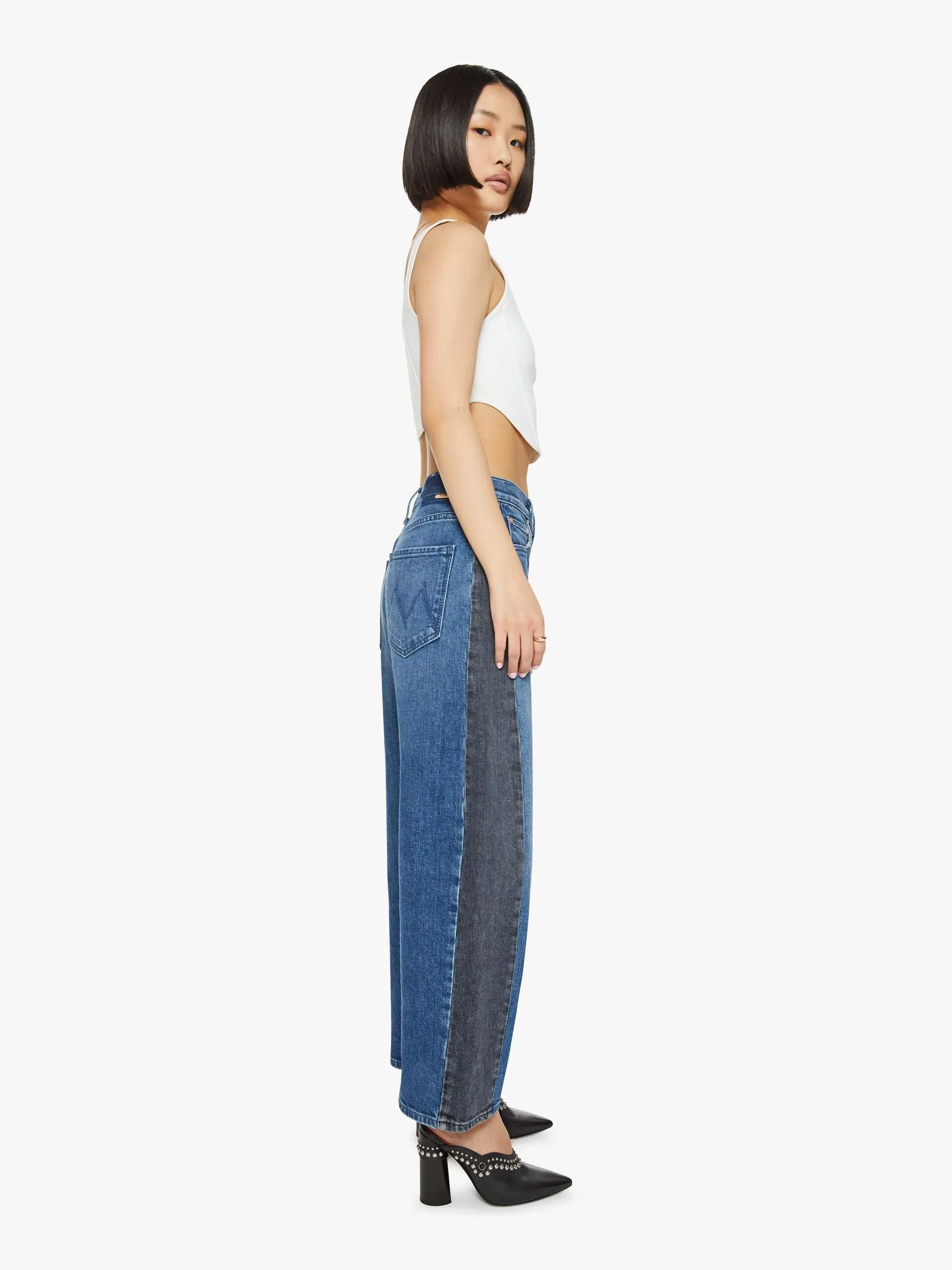PETITES The Lil Half-Pipe Flood - Black And Blue sold by MOTHER product image thumbnail 3