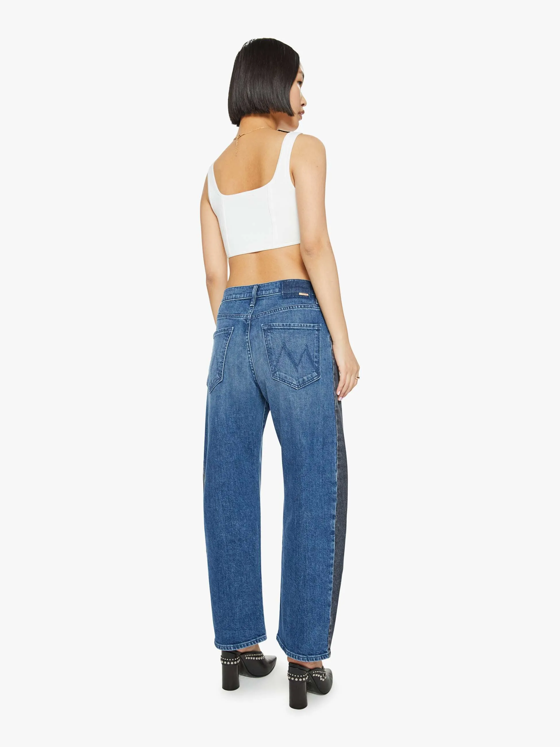 PETITES The Lil Half-Pipe Flood - Black And Blue sold by MOTHER product image thumbnail 4
