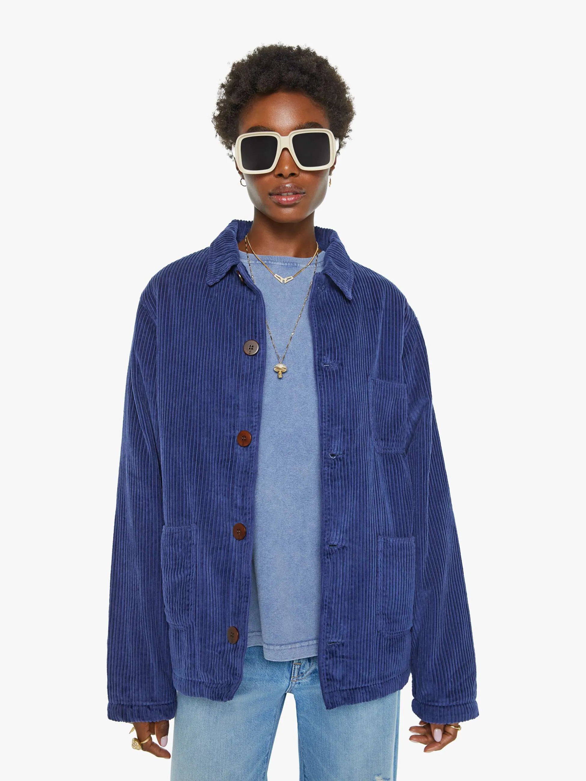 La Paz Baptista Jacket - Blue Ocean sold by MOTHER