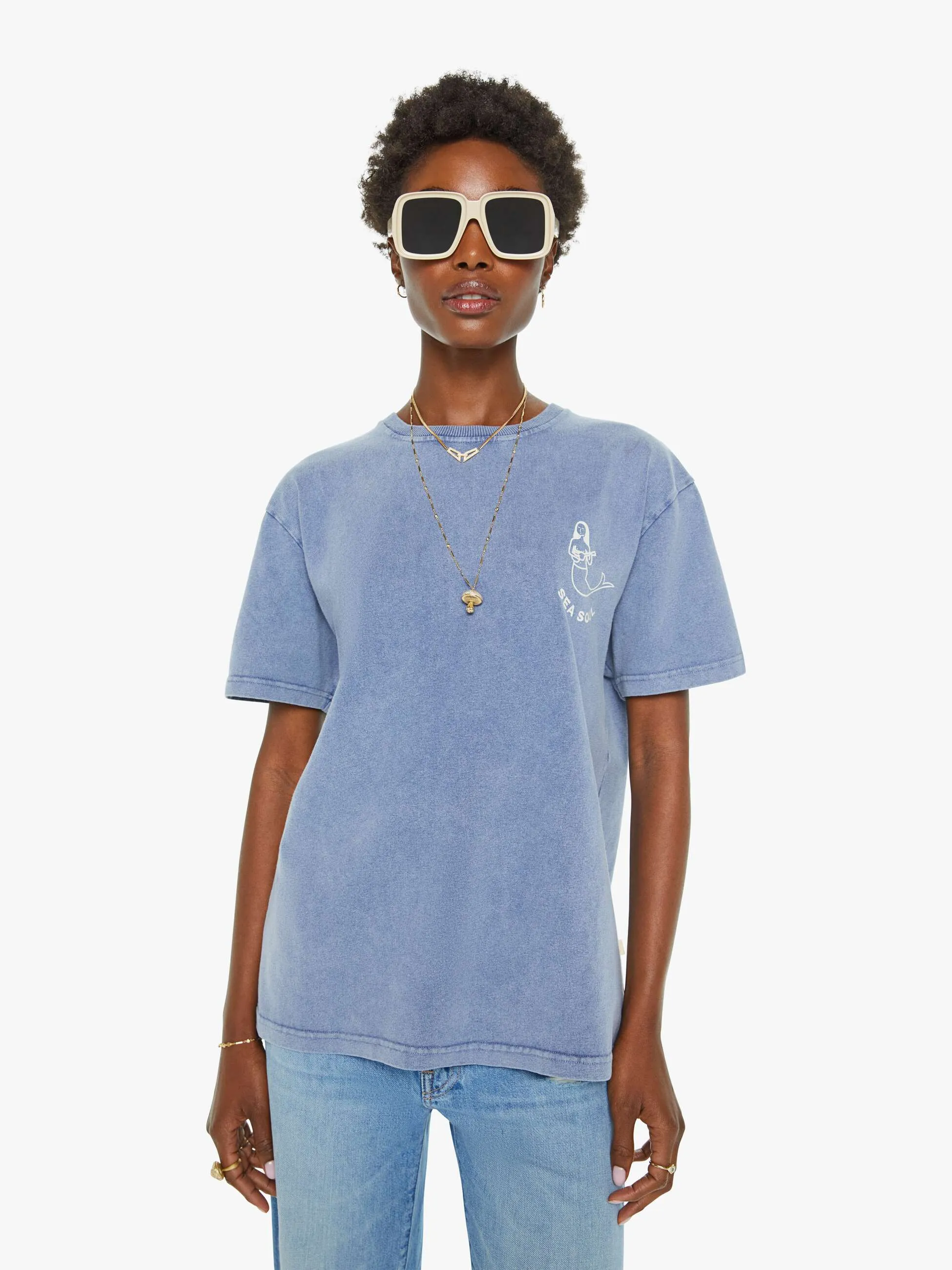 La Paz Dantas Tee - Mermaid Blue Ocean sold by MOTHER