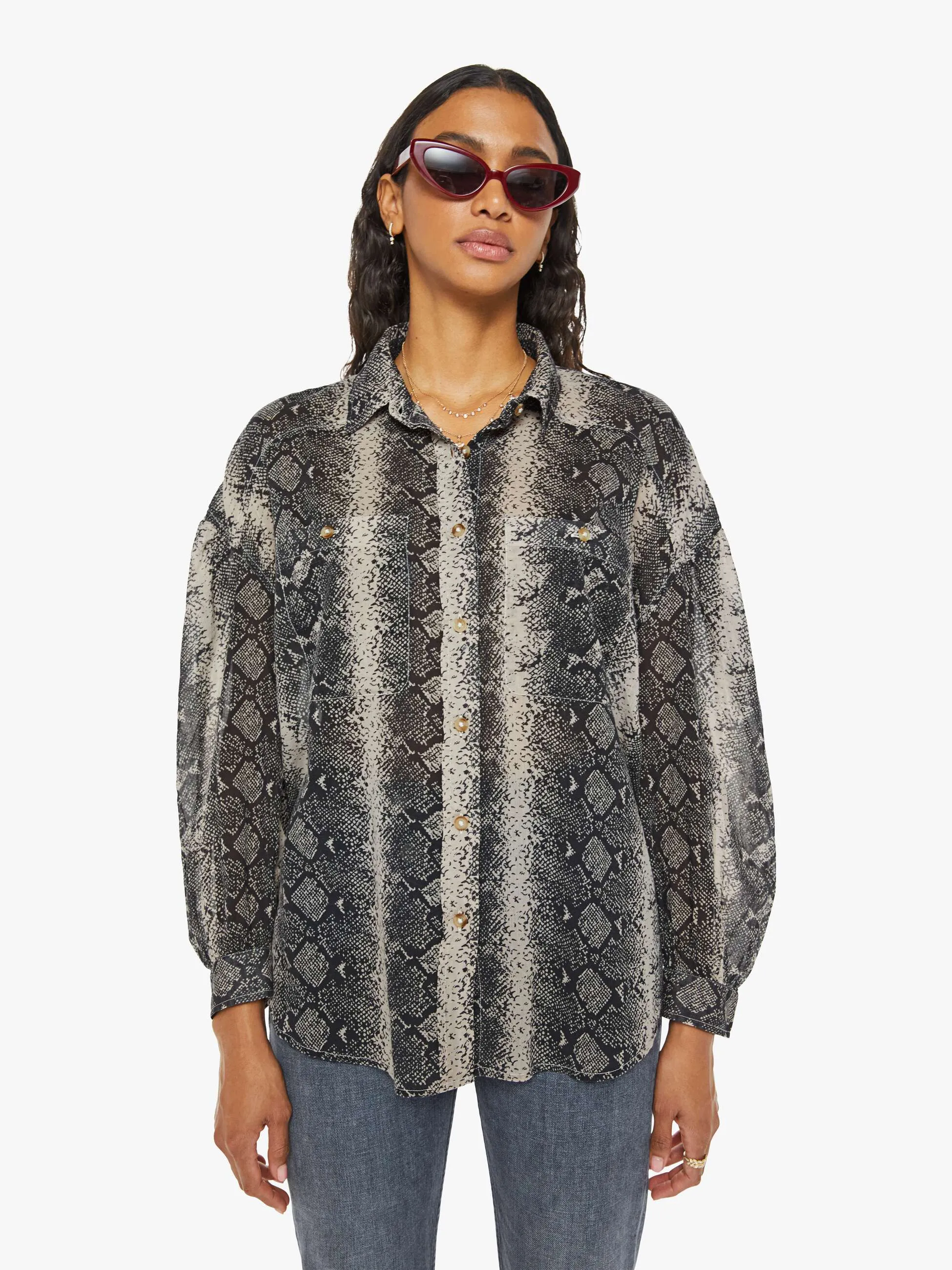 The Thin Veil Button Down - Boa Babe sold by MOTHER product image thumbnail 2