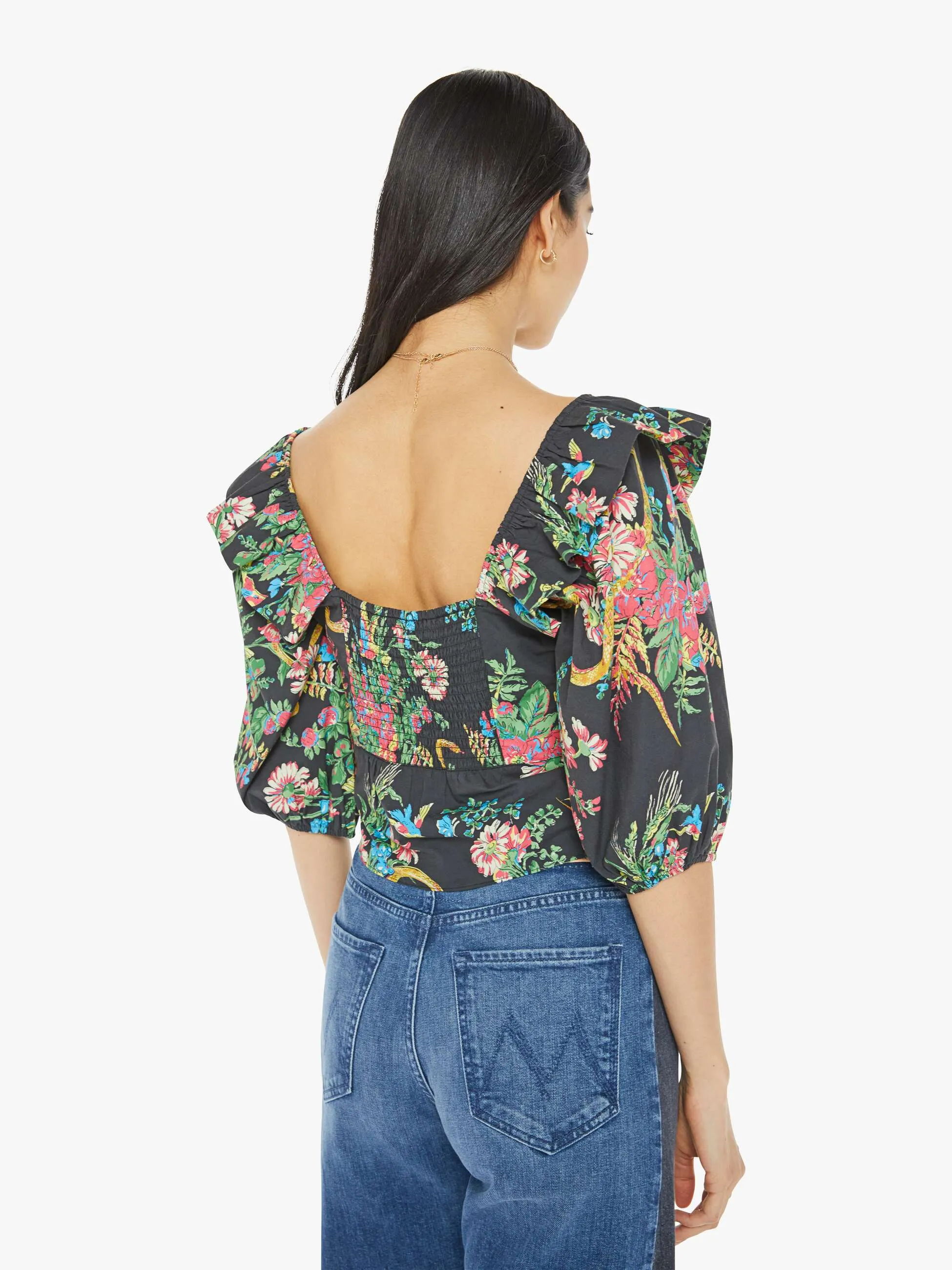 The Sweet Talker Top - Wicked Wildflowers sold by MOTHER product image thumbnail 4