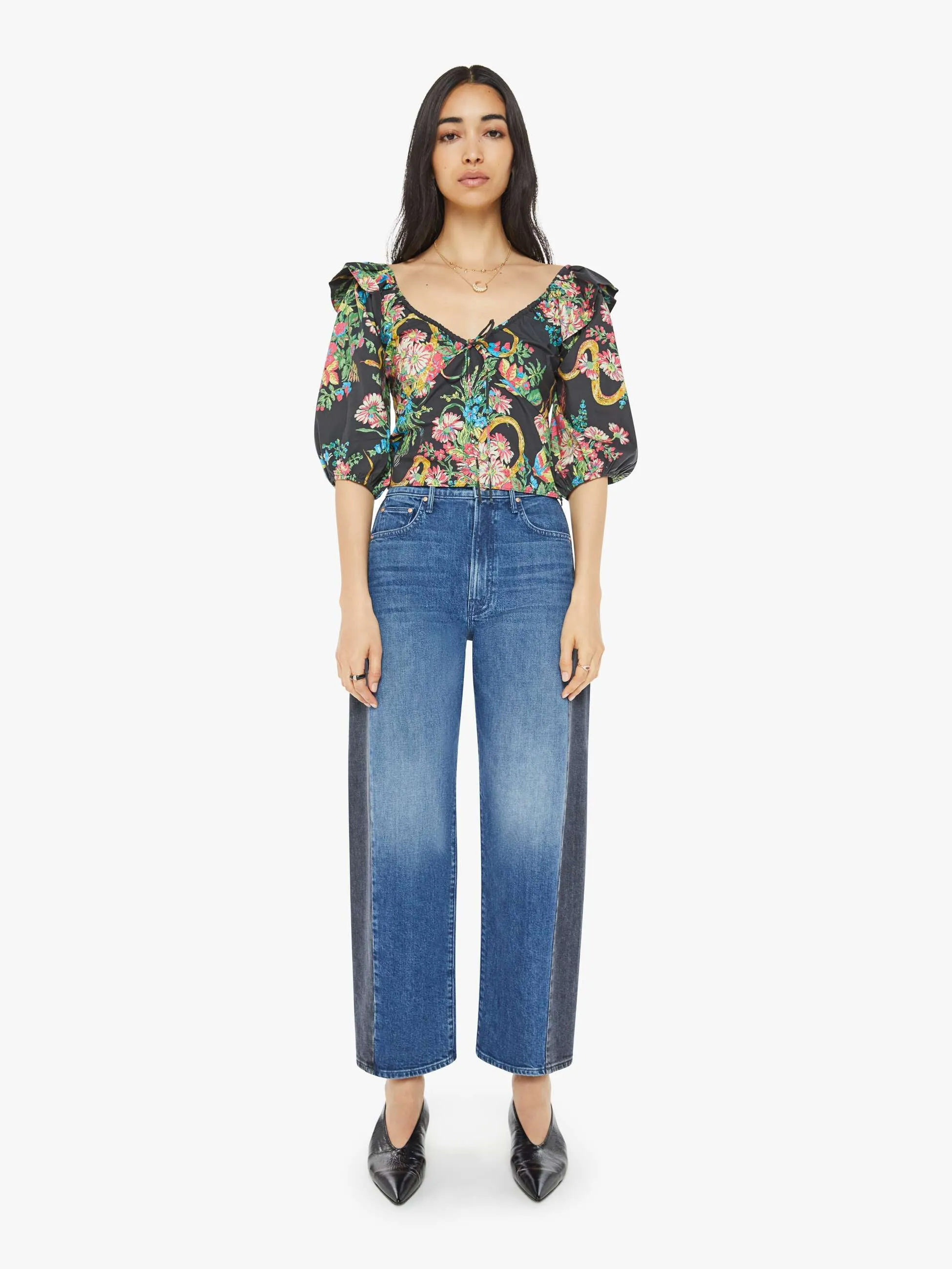 The Sweet Talker Top - Wicked Wildflowers sold by MOTHER product image thumbnail 5