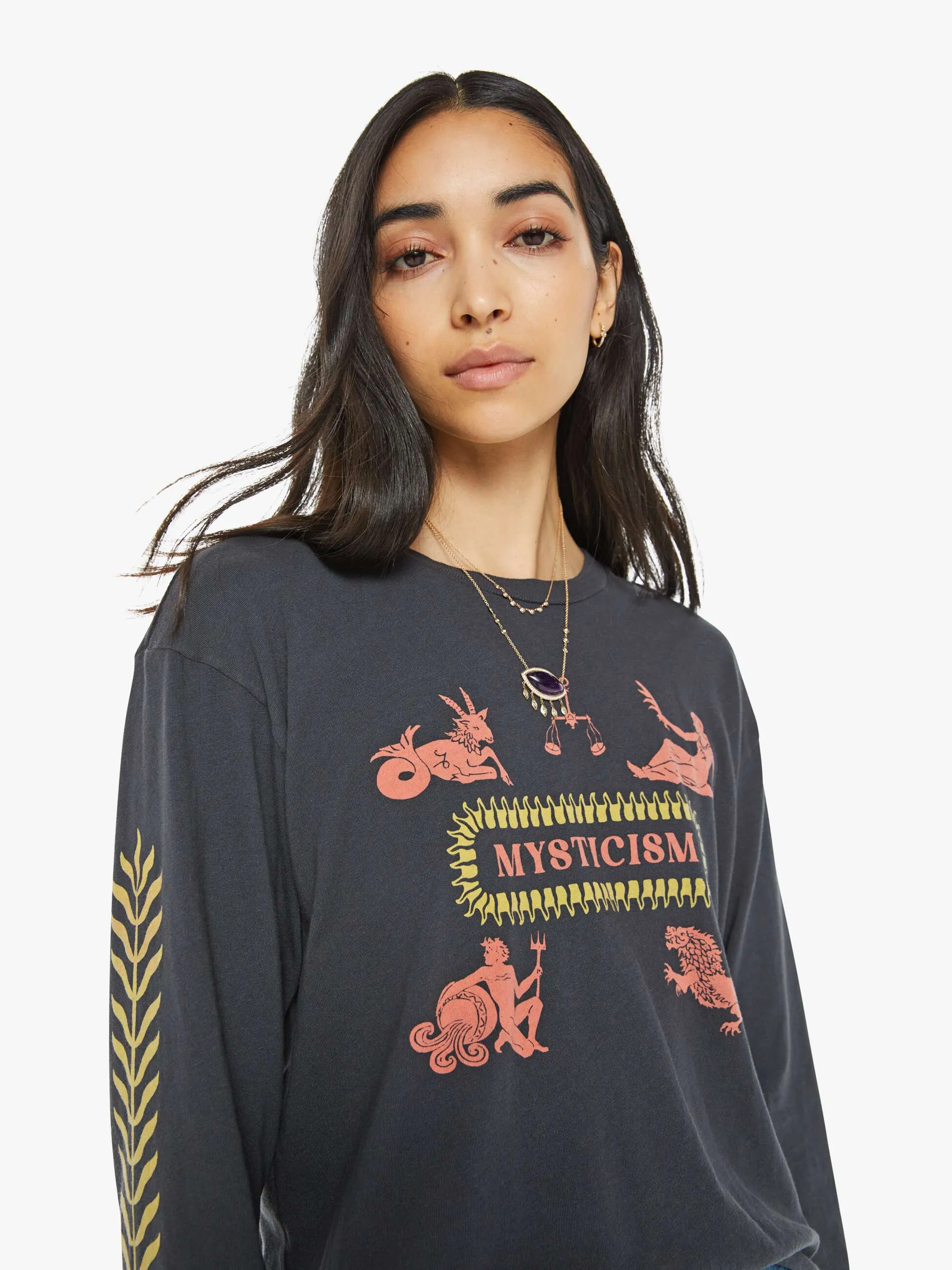 The L/S Slouchy Cut Off - Mysticism sold by MOTHER product image thumbnail 5