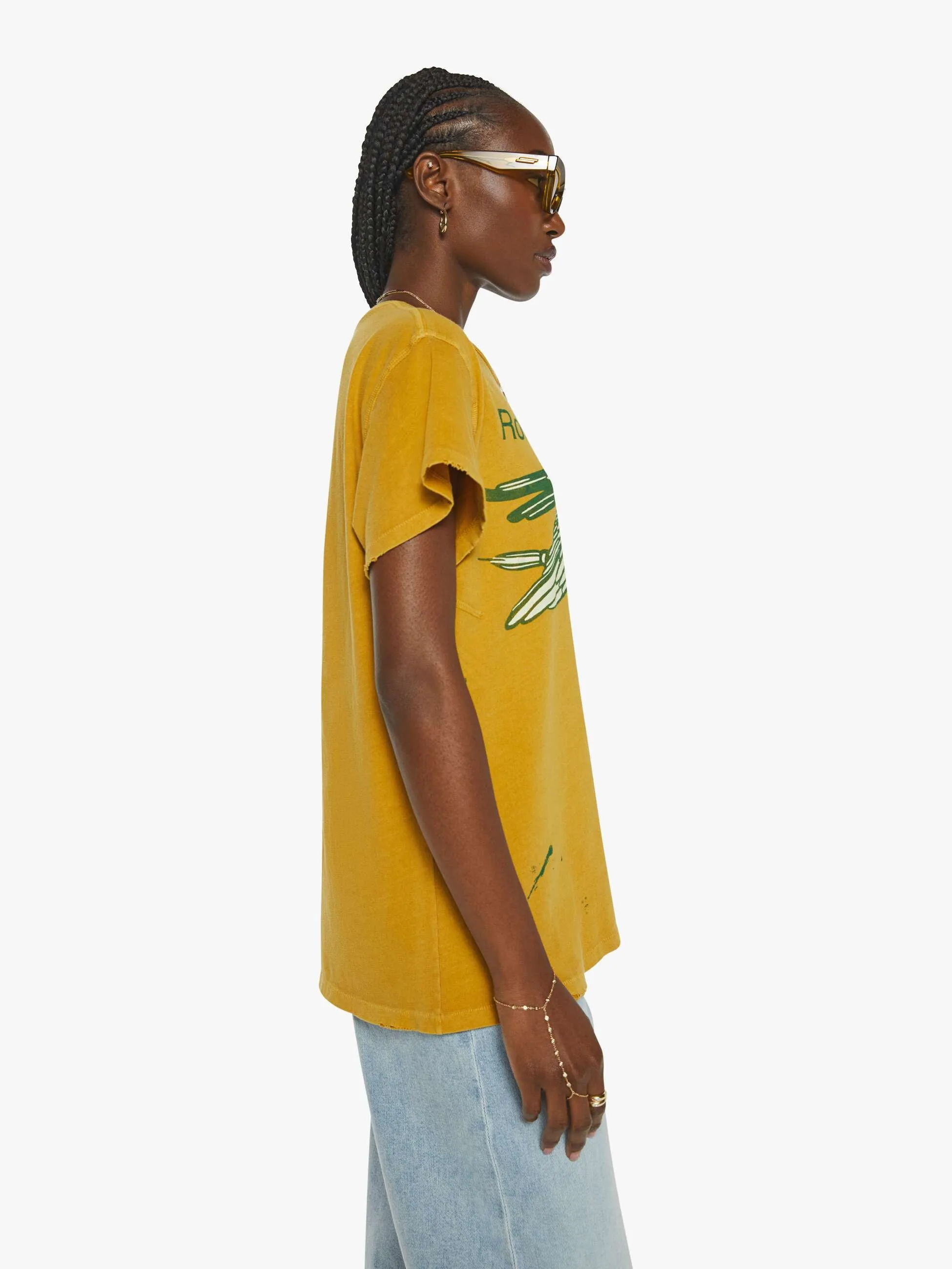 MadeWorn The Rolling Stones Tee - Mustard sold by MOTHER product image thumbnail 2