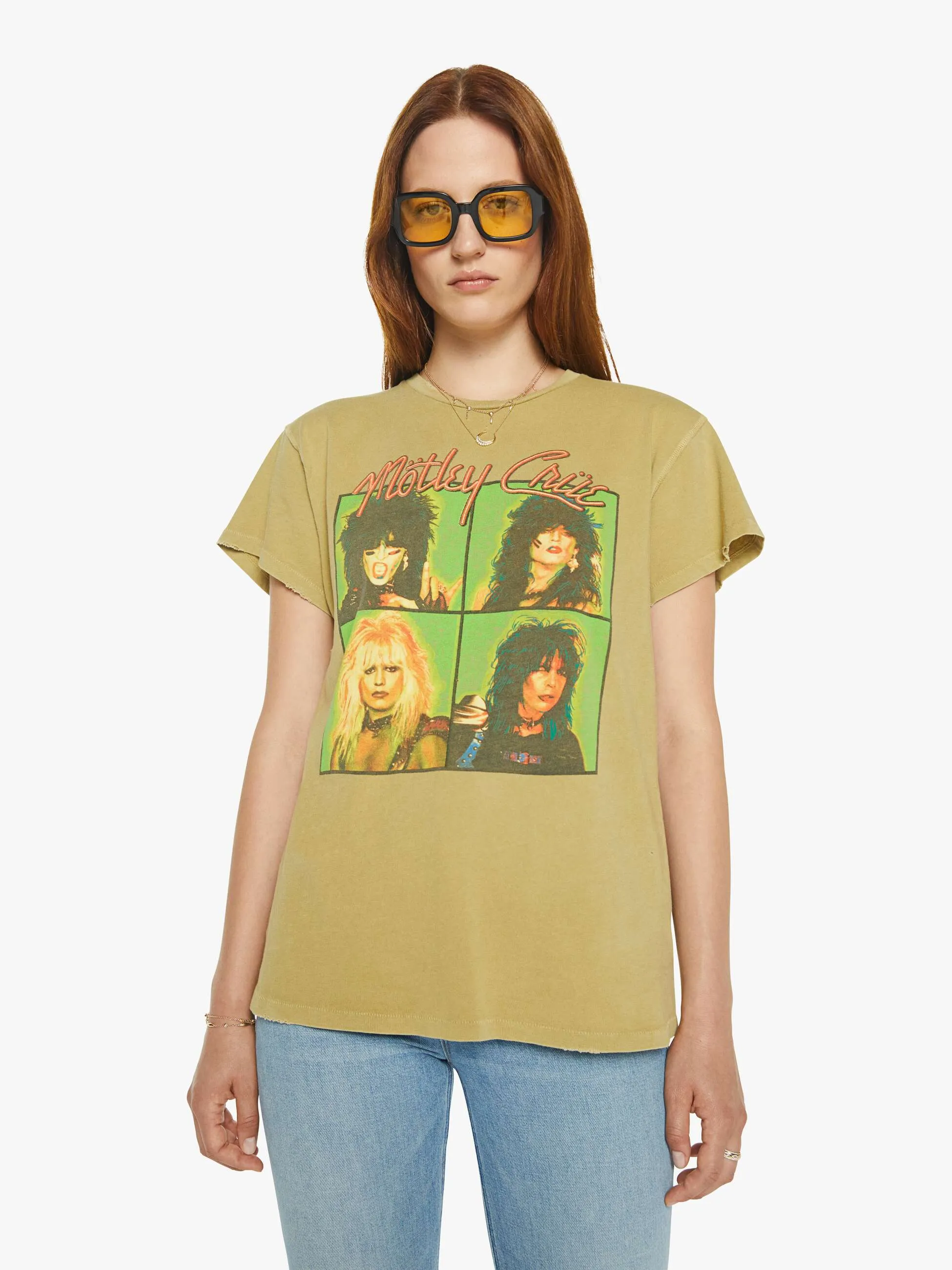 MadeWorn Motley Crue Tee - Sand sold by MOTHER