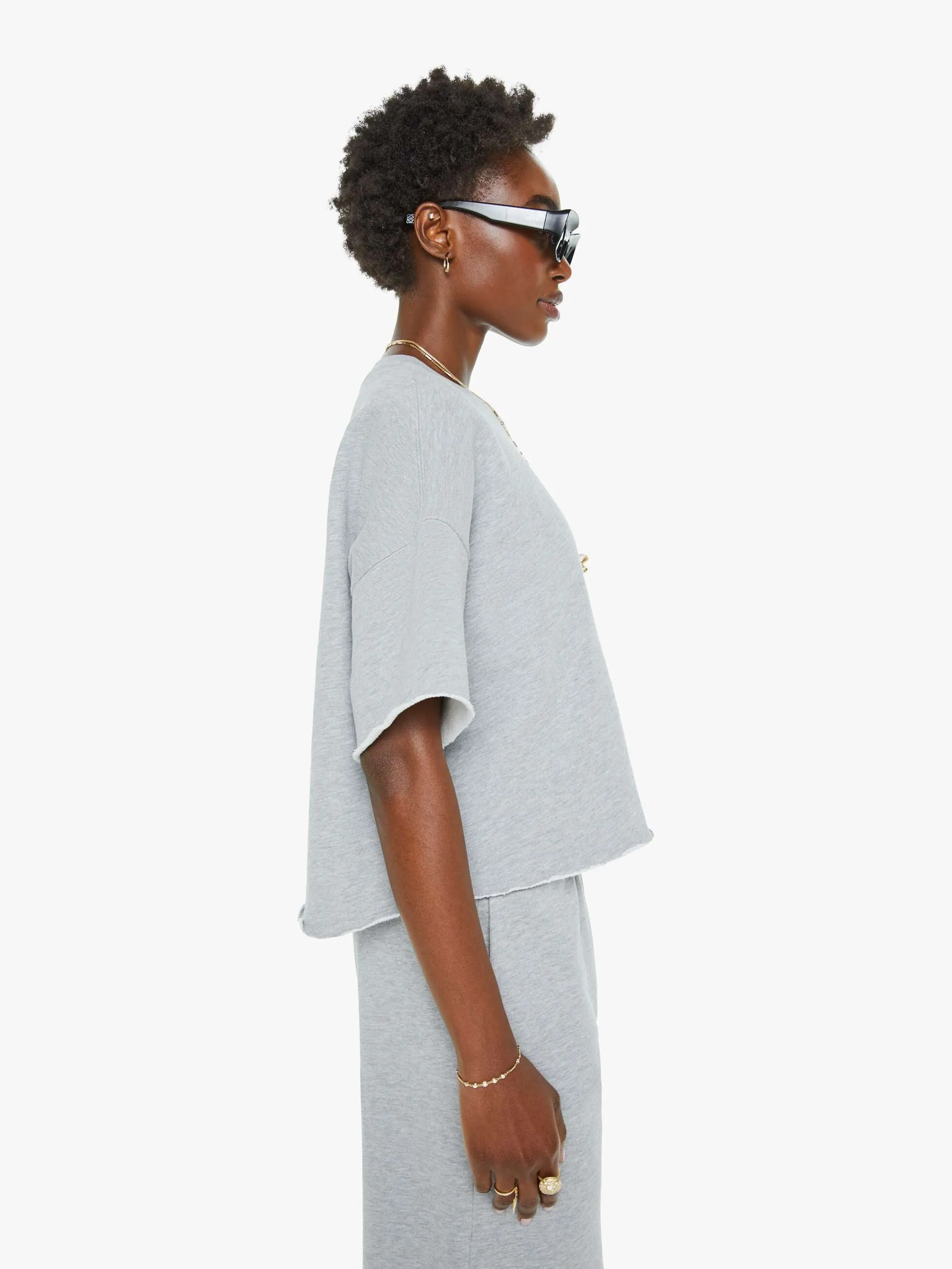 XiRENA Romeo Sweatshirt - Heather Grey sold by MOTHER product image thumbnail 3