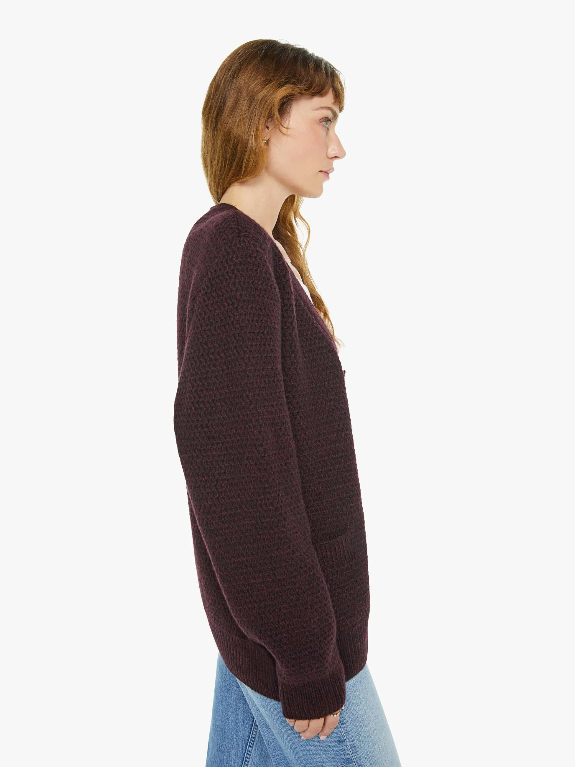 La Paz Abreu Cardigan - Marsala sold by MOTHER product image thumbnail 3