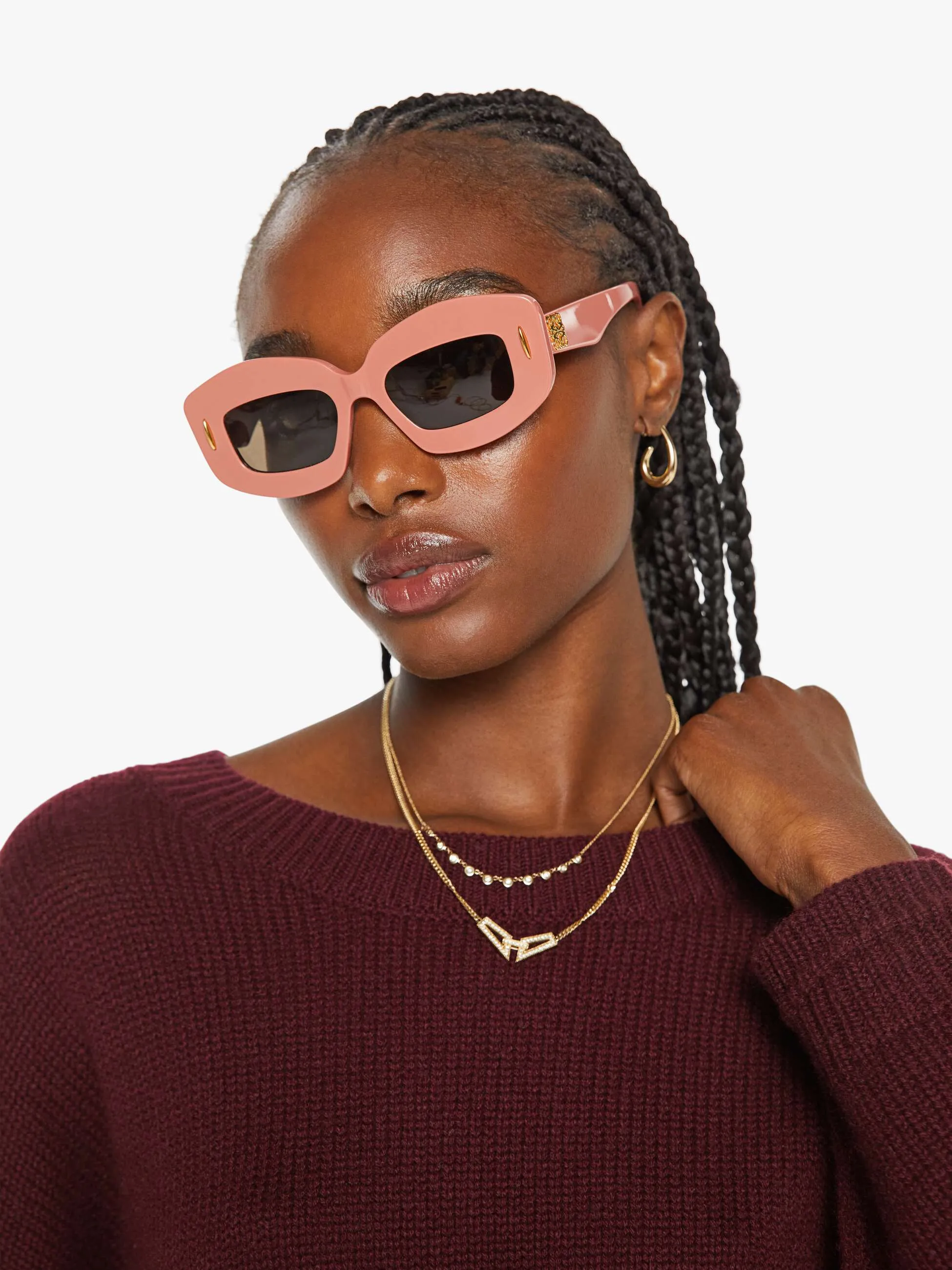 SABLYN Alston Boyfriend Crewneck - Bordeaux sold by MOTHER product image thumbnail 5