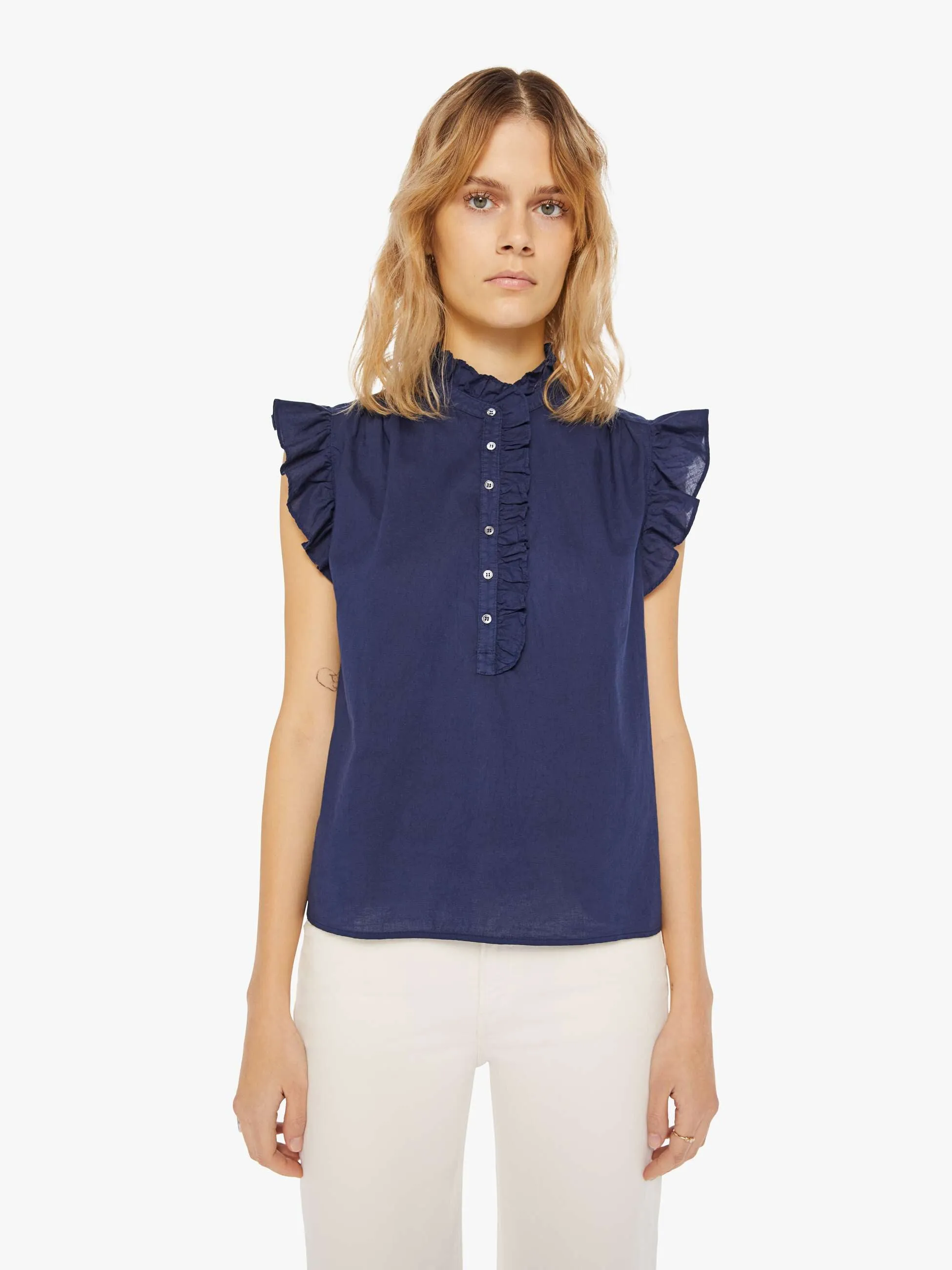 XiRENA Brenna Top - Navy sold by MOTHER product image thumbnail 2
