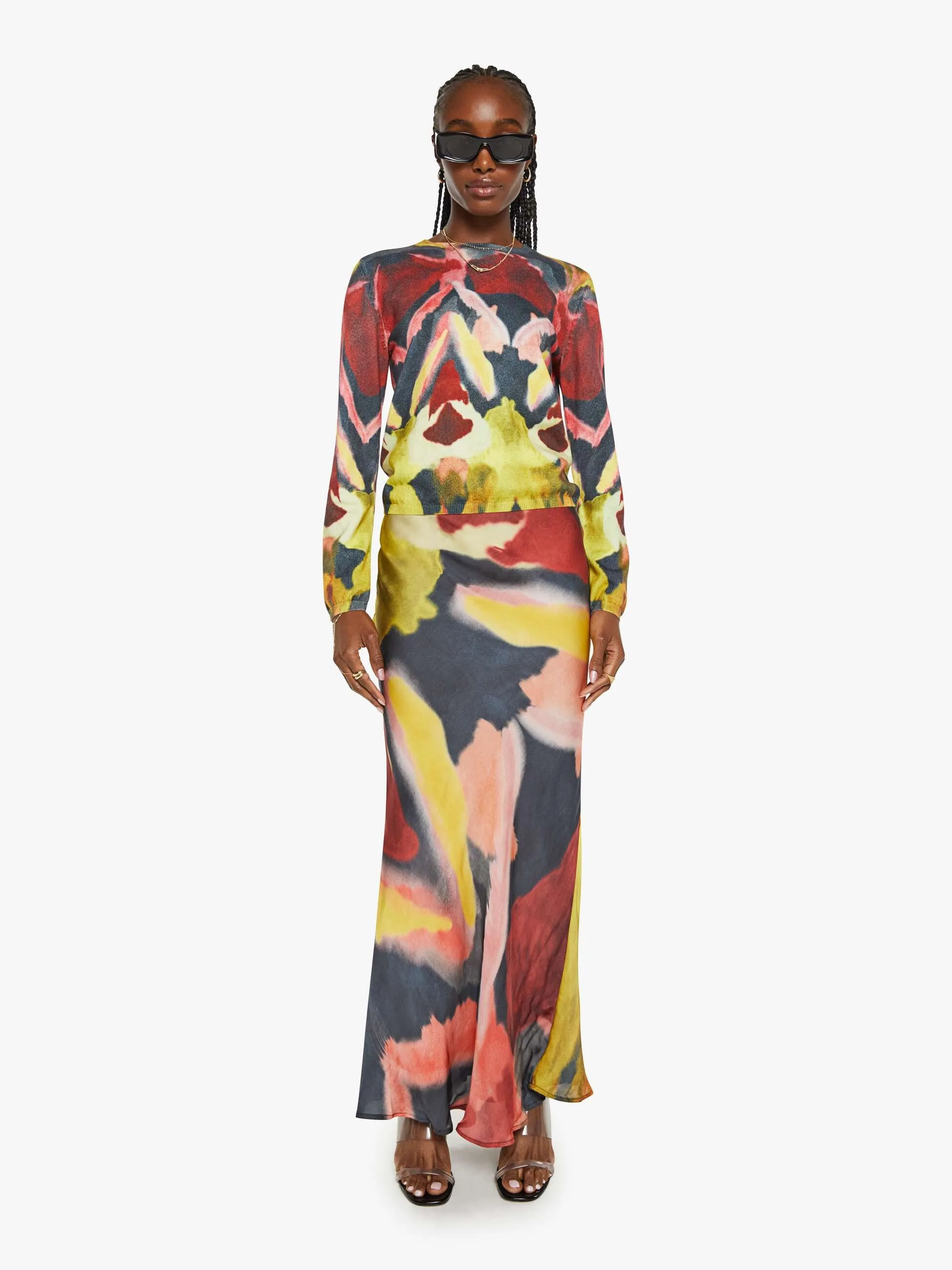 Maria Cher Olimpia Long Sleeve Top - Madero sold by MOTHER product image thumbnail 5