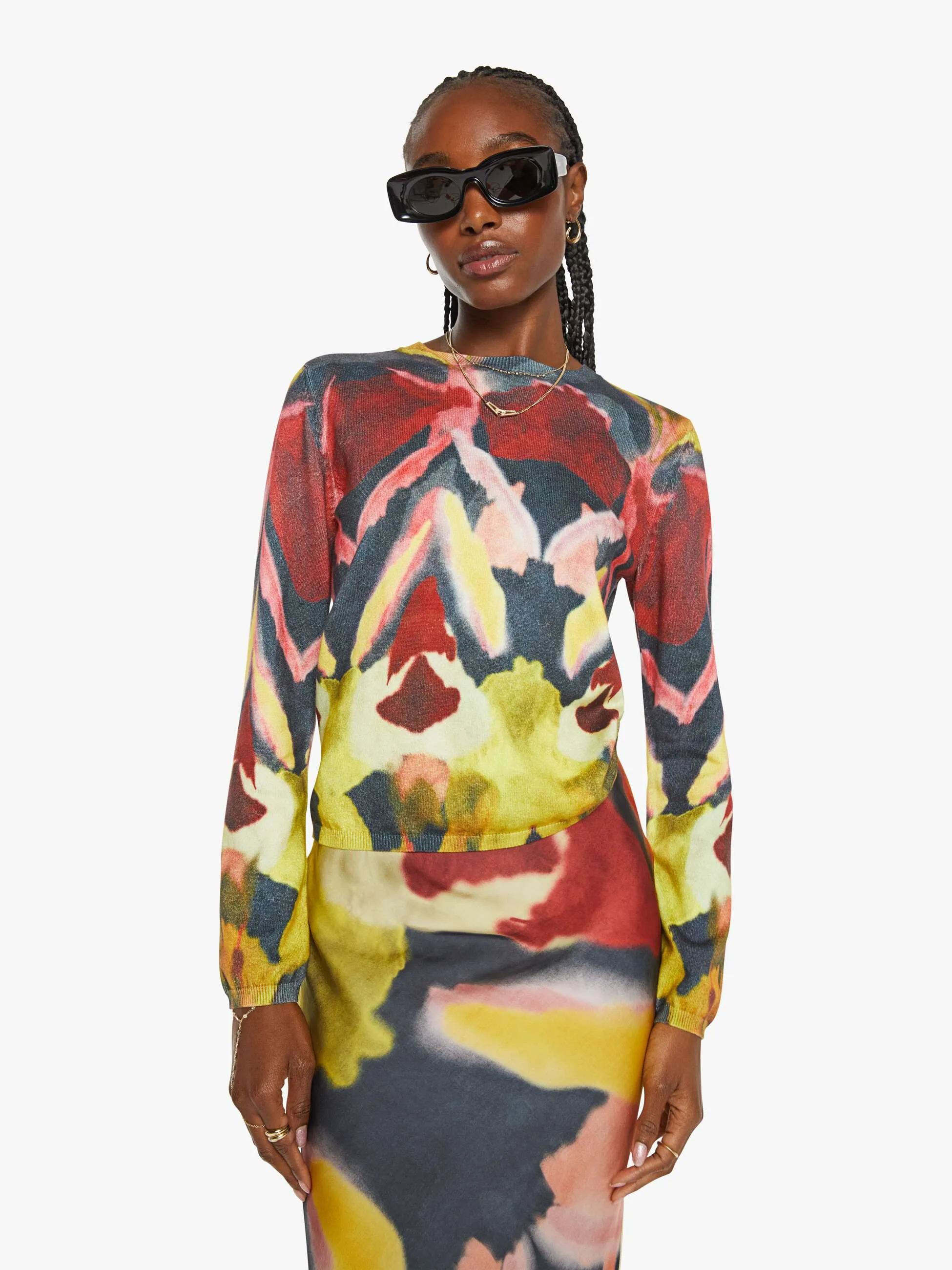 Maria Cher Olimpia Long Sleeve Top - Madero sold by MOTHER product image thumbnail 2