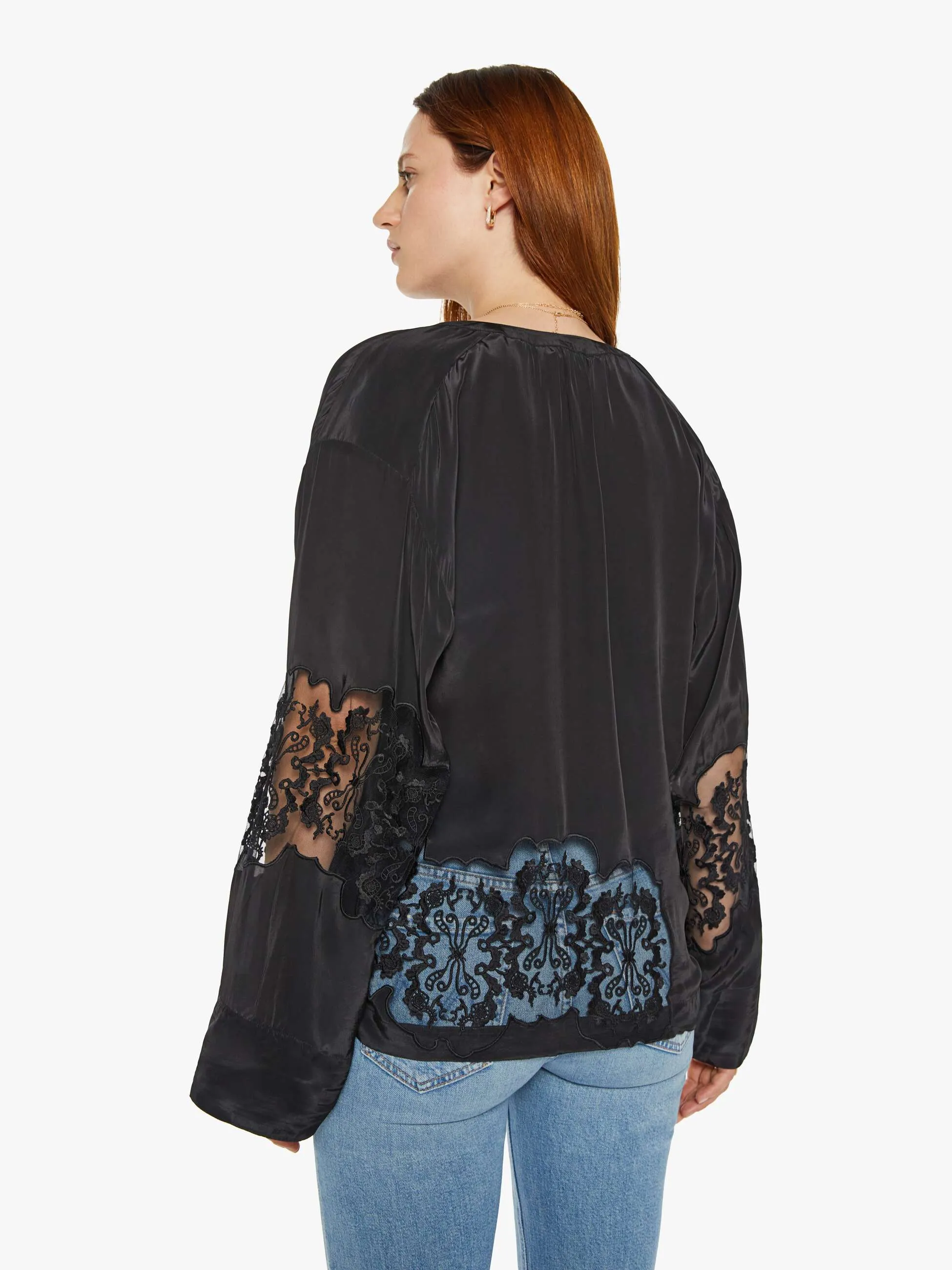Maria Cher Remy Blouse - Black sold by MOTHER product image thumbnail 5