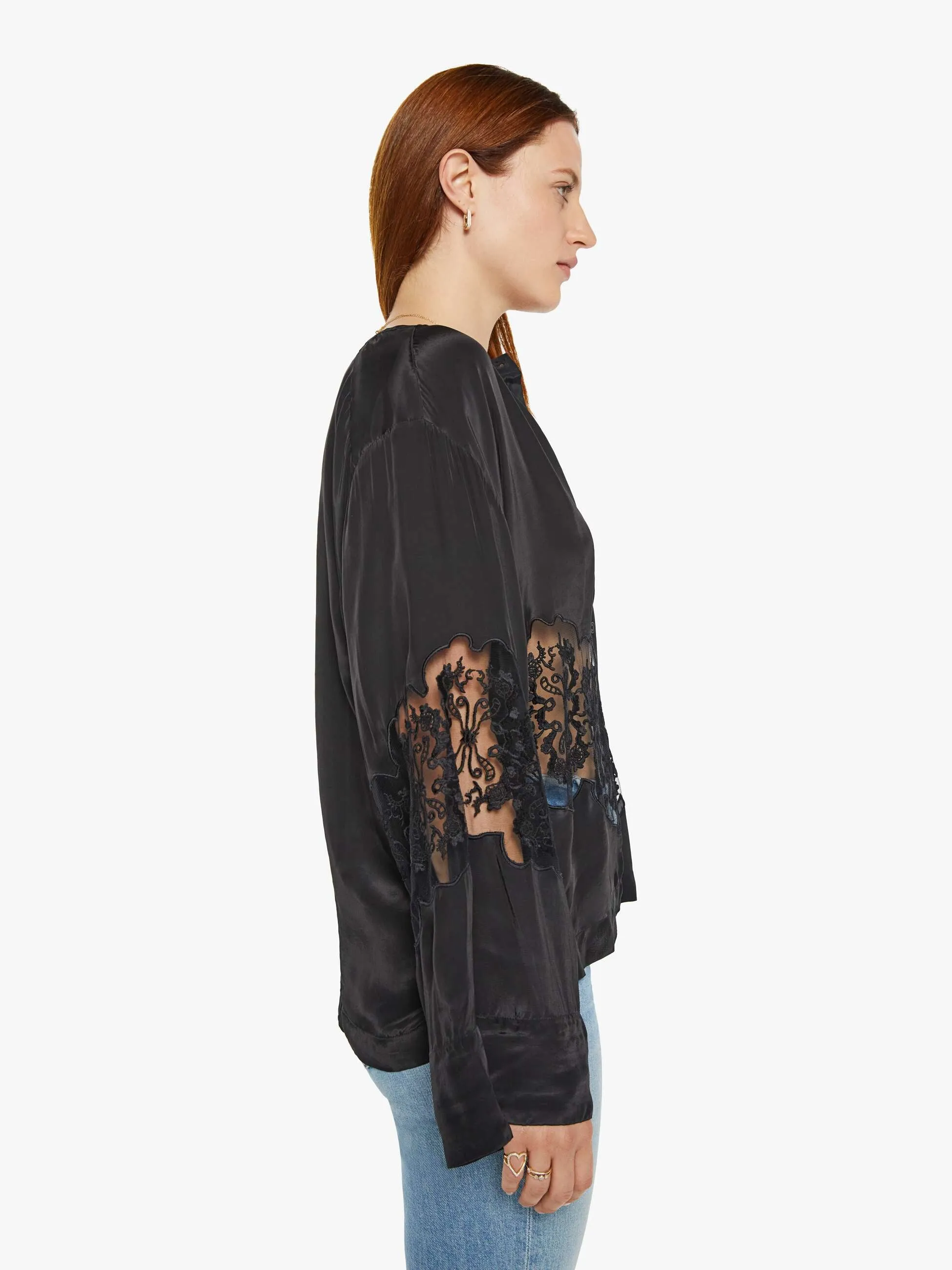 Maria Cher Remy Blouse - Black sold by MOTHER product image thumbnail 3