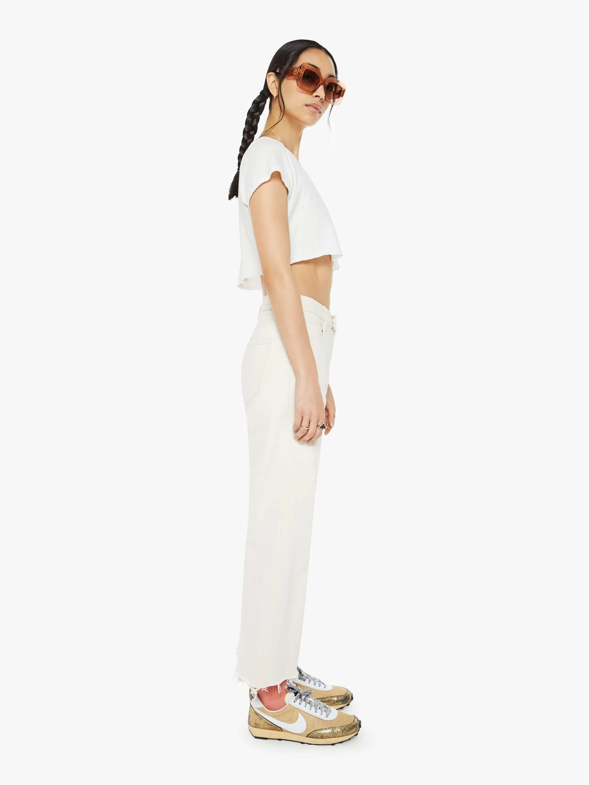 The Mid Rise Maven Ankle Fray - Act Natural sold by MOTHER product image thumbnail 3